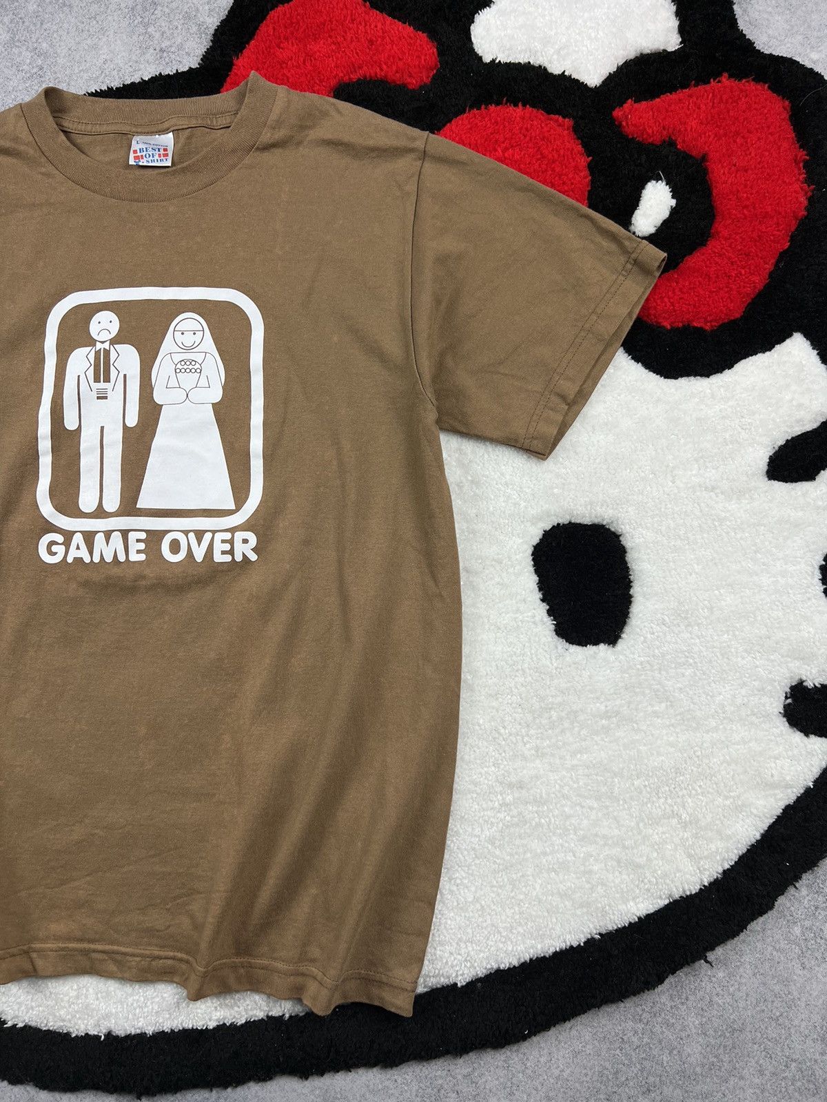Japanese Brand Vintage Adult Y2K Game Over Faded Japanese Humor Tee Shirt Size US L / EU 52-54 / 3 - 3 Thumbnail