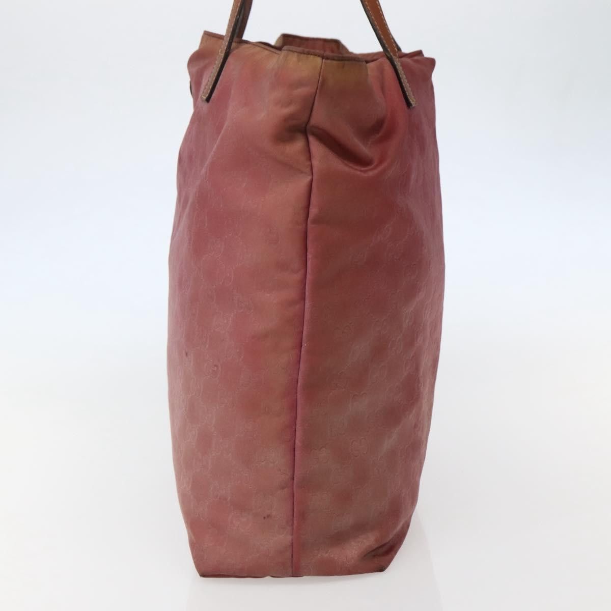Gucci GUCCI GG Canvas Tote Bag Nylon Pink Gold Size ONE SIZE - 5 Thumbnail