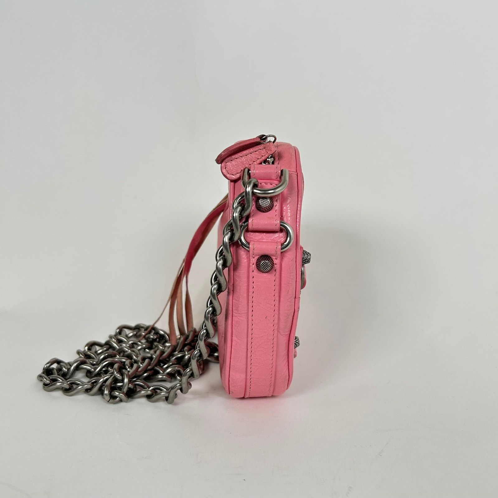 Balenciaga Balenciaga Pink Mini Le Cagole Heart Shoulder Bag Size ONE SIZE - 3 Thumbnail