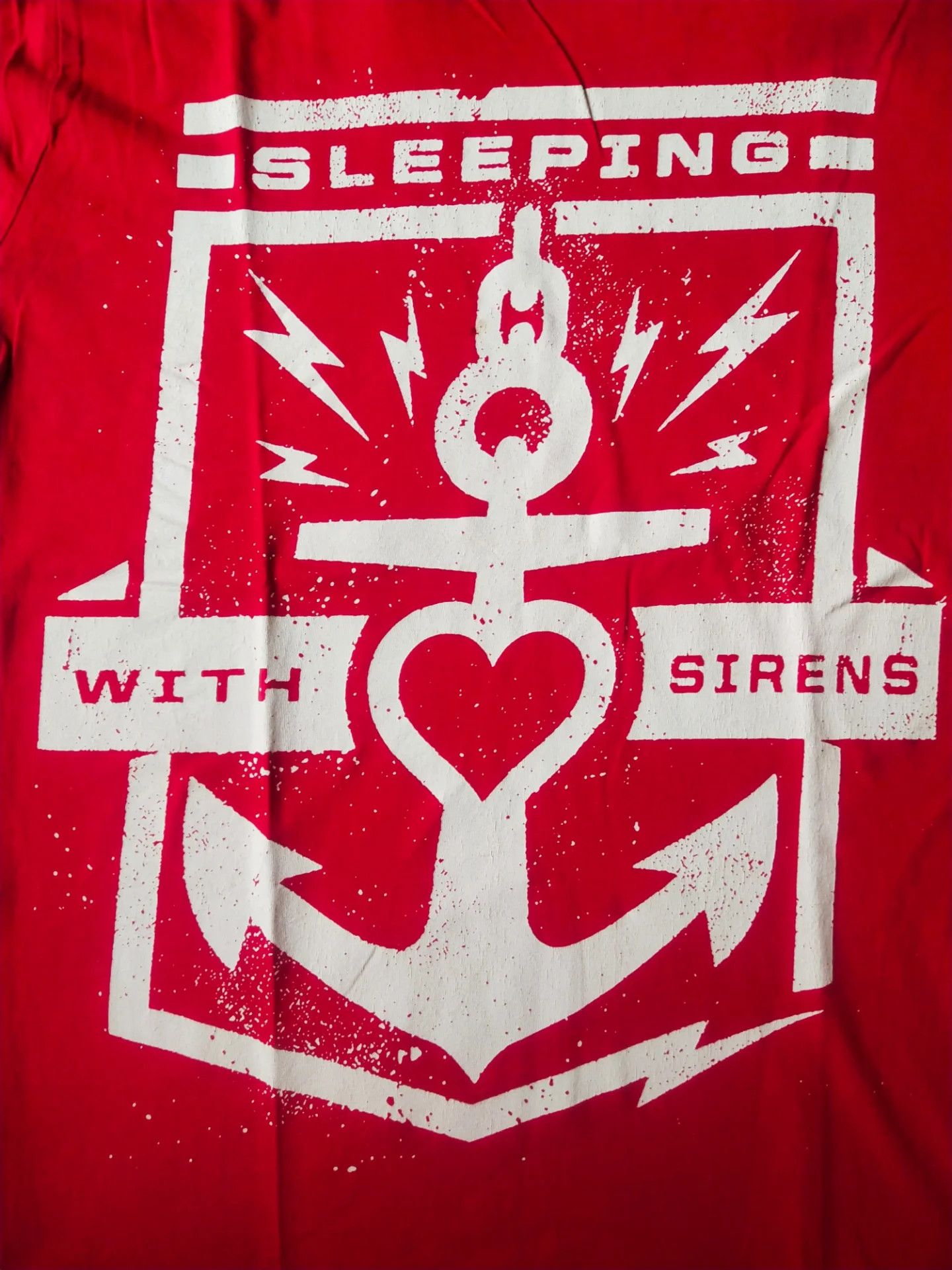 Band Tees Sleeping With Sirens Anchor Red Band Tee Size US S / EU 44-46 / 1 - 2 Thumbnail