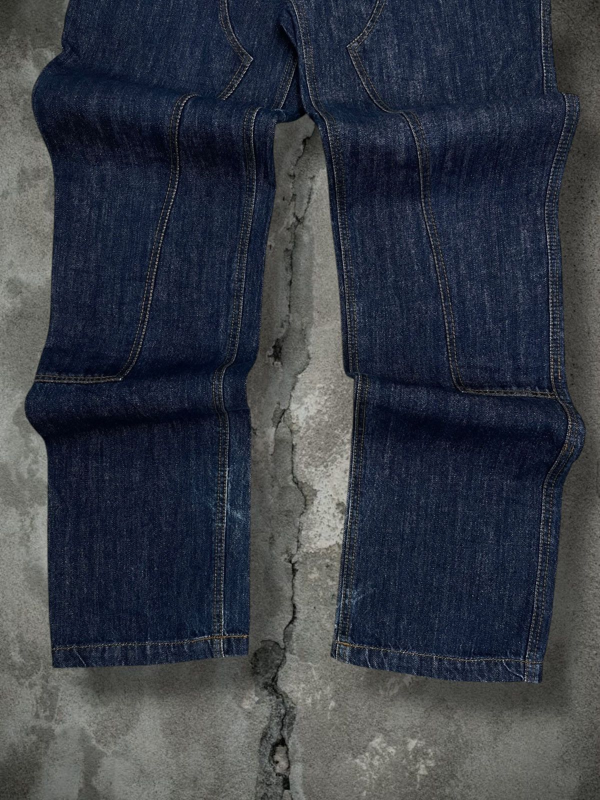 Japanese Brand Vintage Og Japan Designer Hanjiro Harajuku Double Knee Denim Size US 32 / EU 48 - 3 Thumbnail