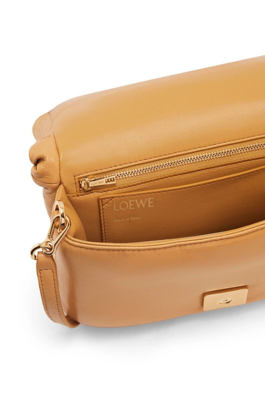 Loewe LOEWE Goya Medium Puffer Camel Shiny Nappa $4150 Size ONE SIZE - 5 Thumbnail