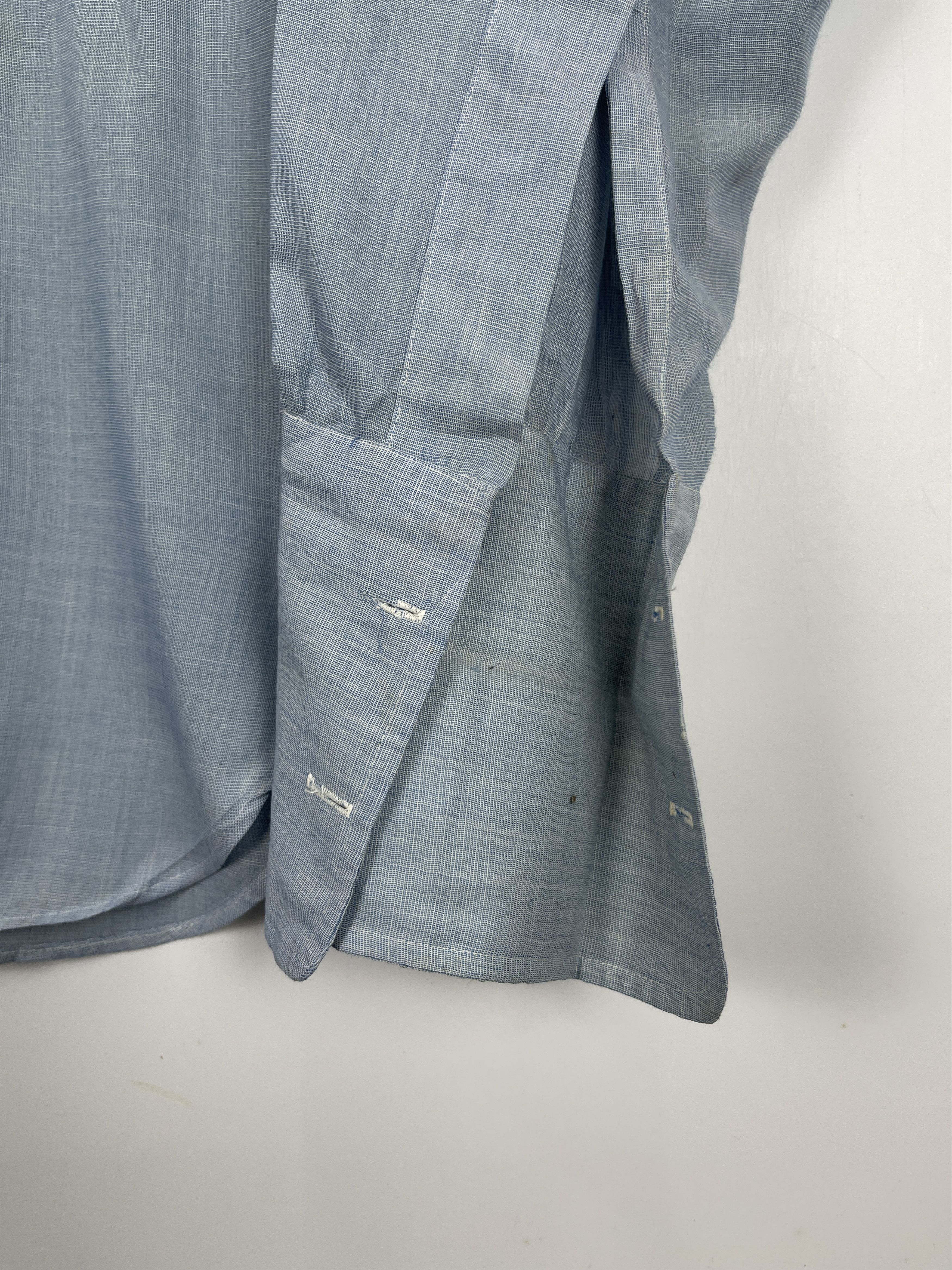 Japanese Brand × Vintage Vintage Western Chambray Plain Button Up Western Shirt Size US L / EU 52-54 / 3 - 5 Thumbnail