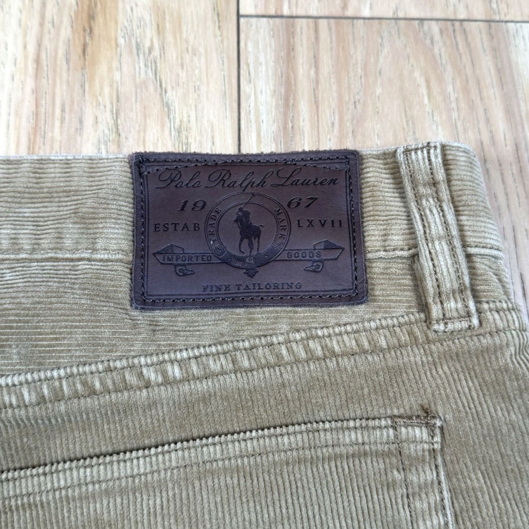 Polo Ralph Lauren Polo Ralph Lauren Corduroy Pants Slim Straight 35x31 Blue Mens Chino Pants Size US S / EU 44-46 / 1 - 7 Thumbnail
