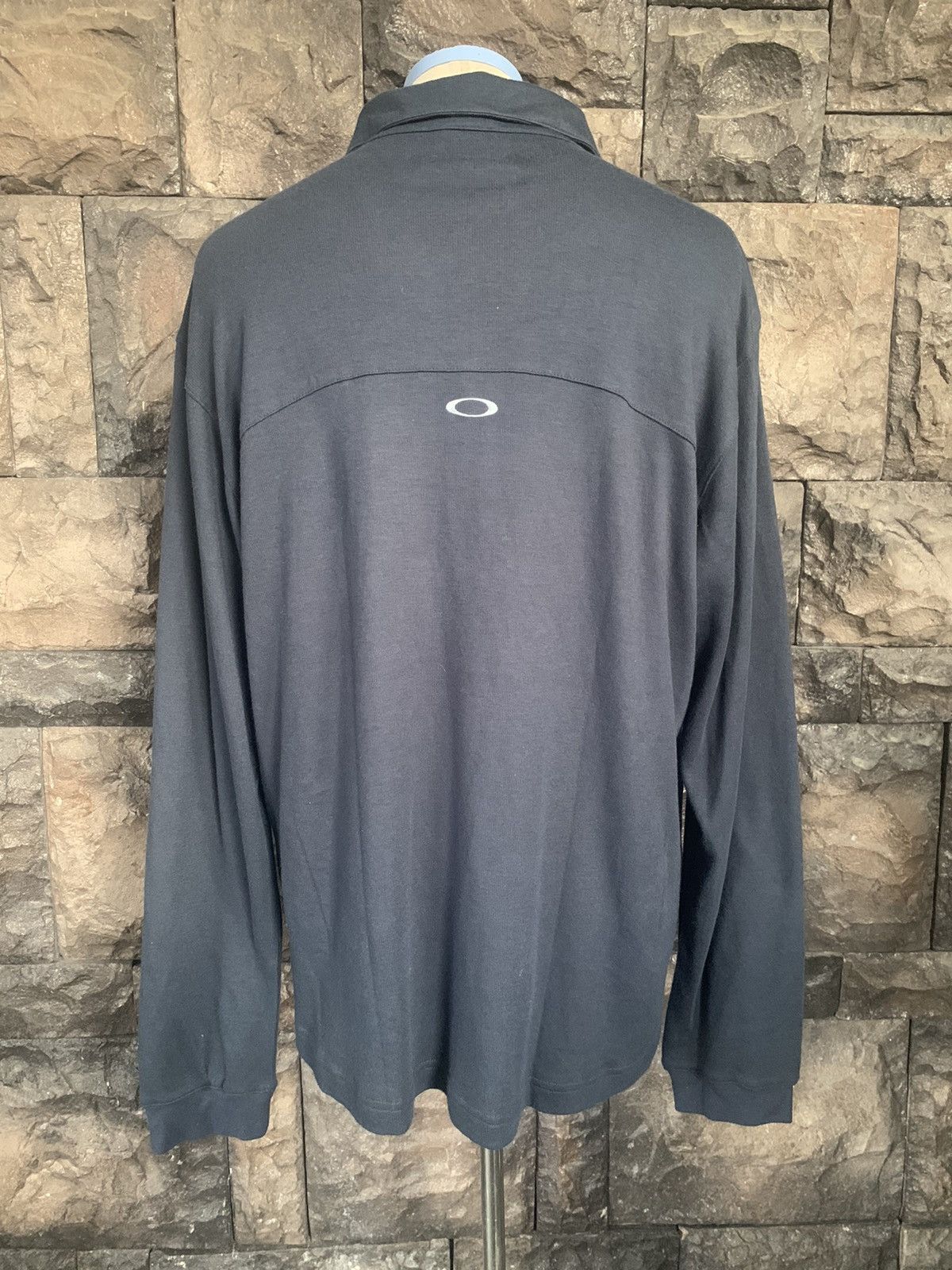 Oakley × Vintage Vintage Oakley Half Zipper Long Sleeve Polo Shirt Size US L / EU 52-54 / 3 - 6 Thumbnail