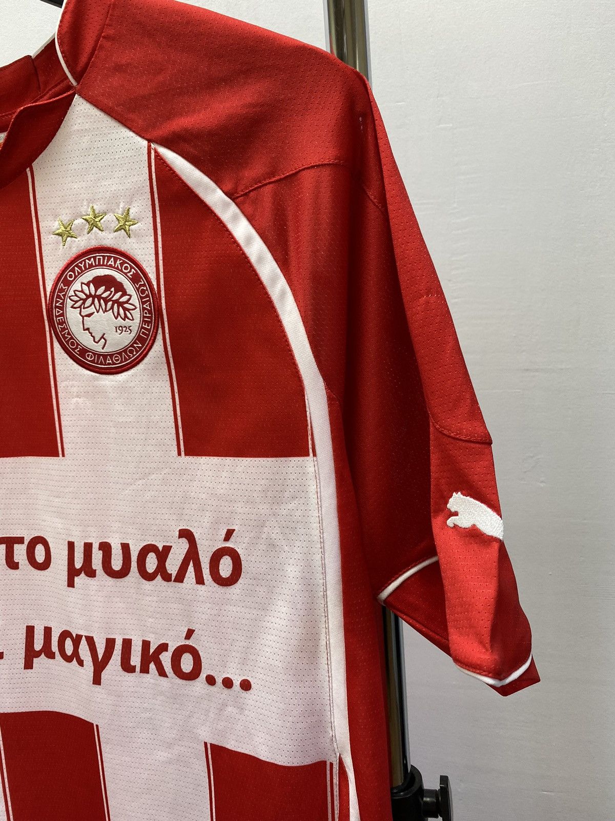 Puma × Vintage Olympiacos Piraeus 2010 2011 #38 Home Kit Jersey Champions M Size US M / EU 48-50 / 2 - 7 Thumbnail