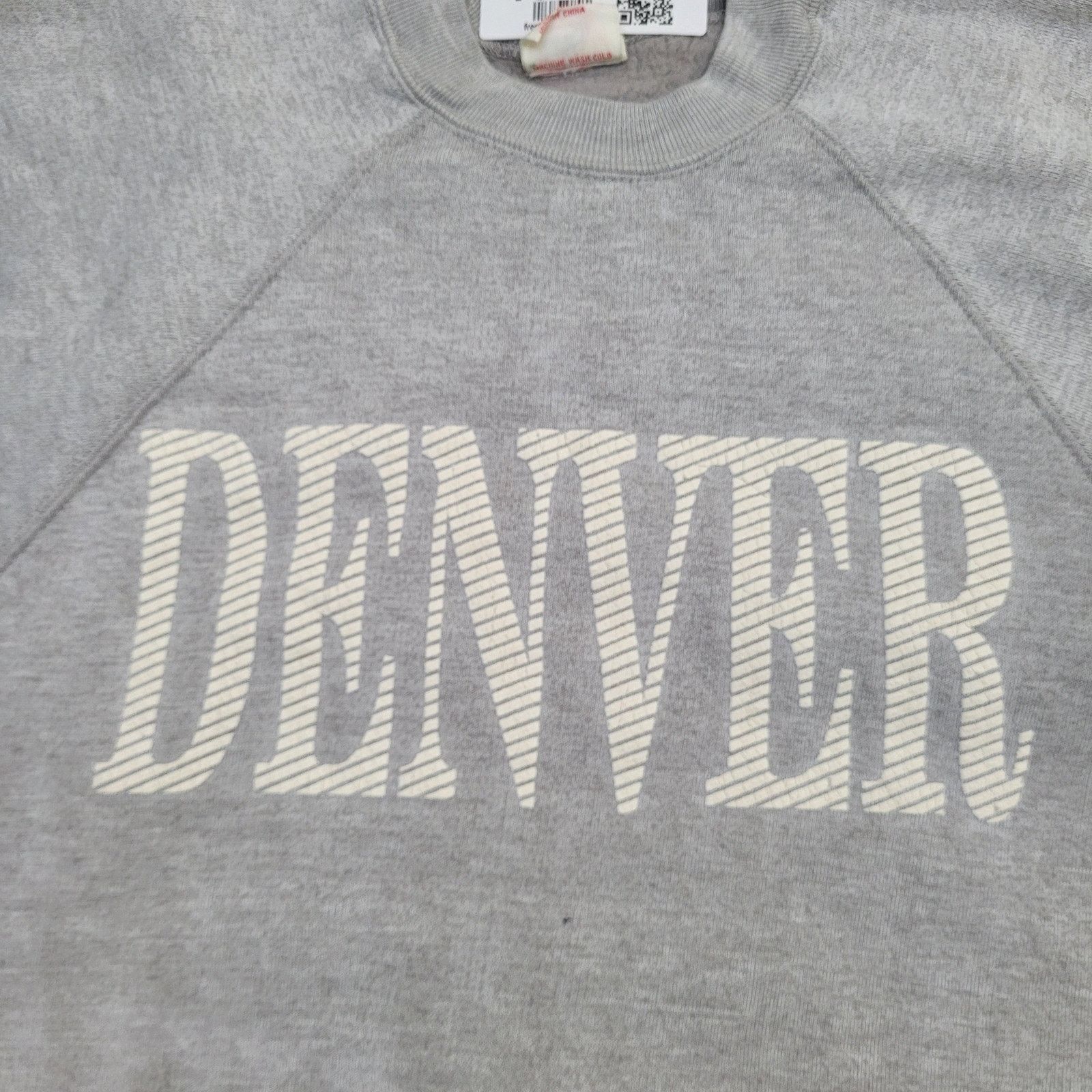 Other Vintage 80s Denver Raglan Sweatshirt Women Medium 18x25 Gray Size M / US 6-8 / IT 42-44 - 12 Thumbnail
