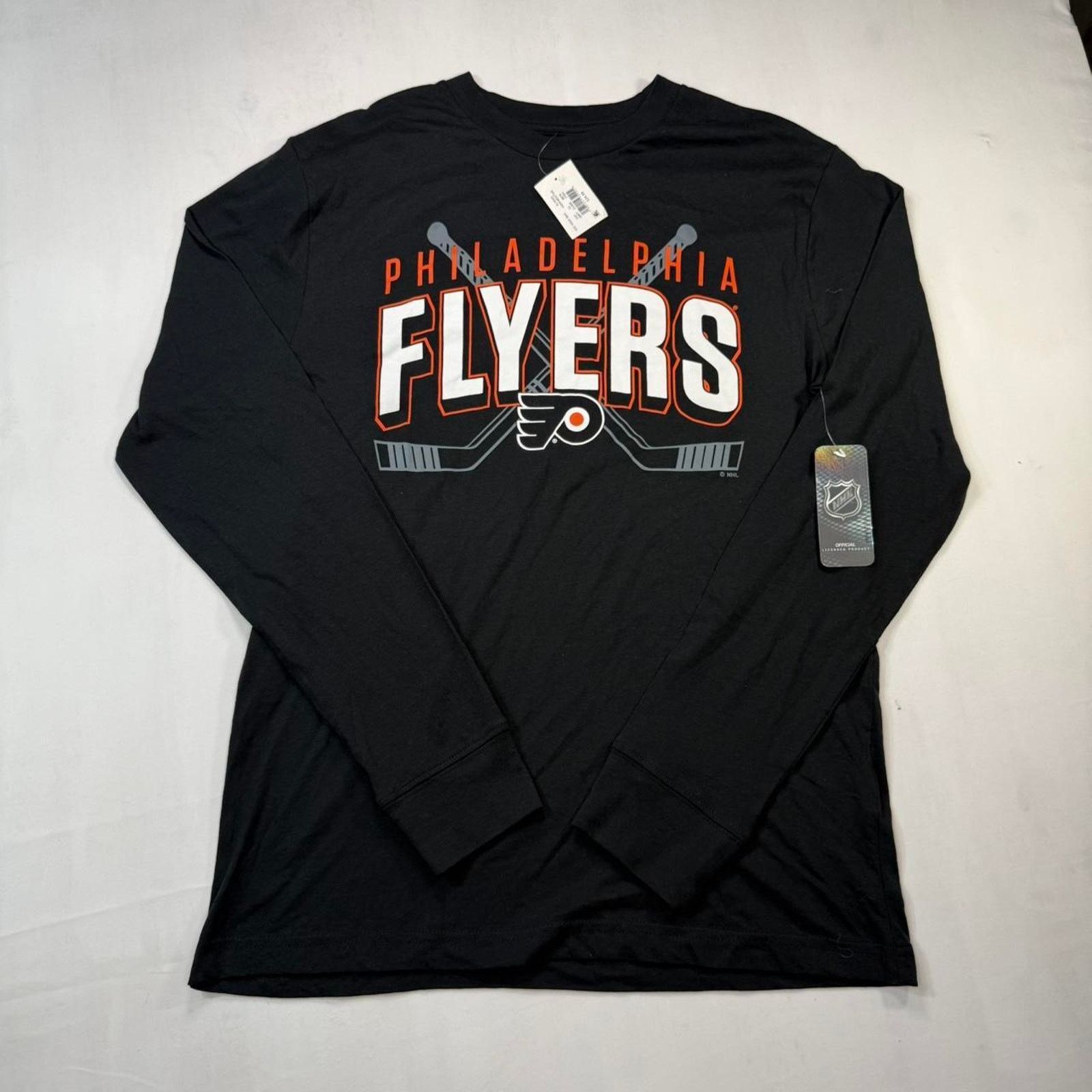 NHL NWT Black Philadelphia Flyers long sleeve shirt Size US M / EU 48-50 / 2 - 1 Thumbnail