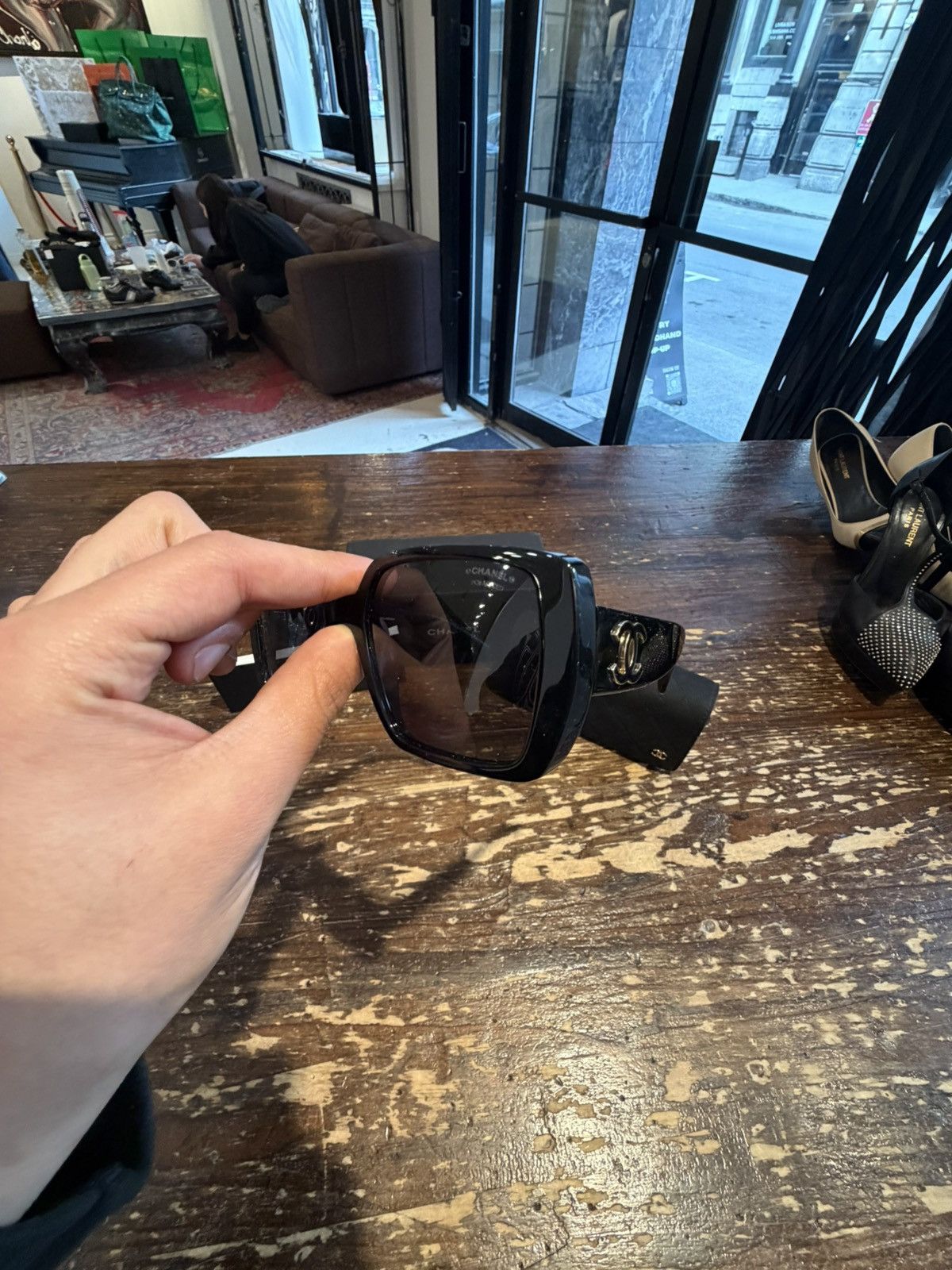 Chanel CHANEL POLARIZED SQUARE SUNGLASSES ✨ Size ONE SIZE - 14 Thumbnail