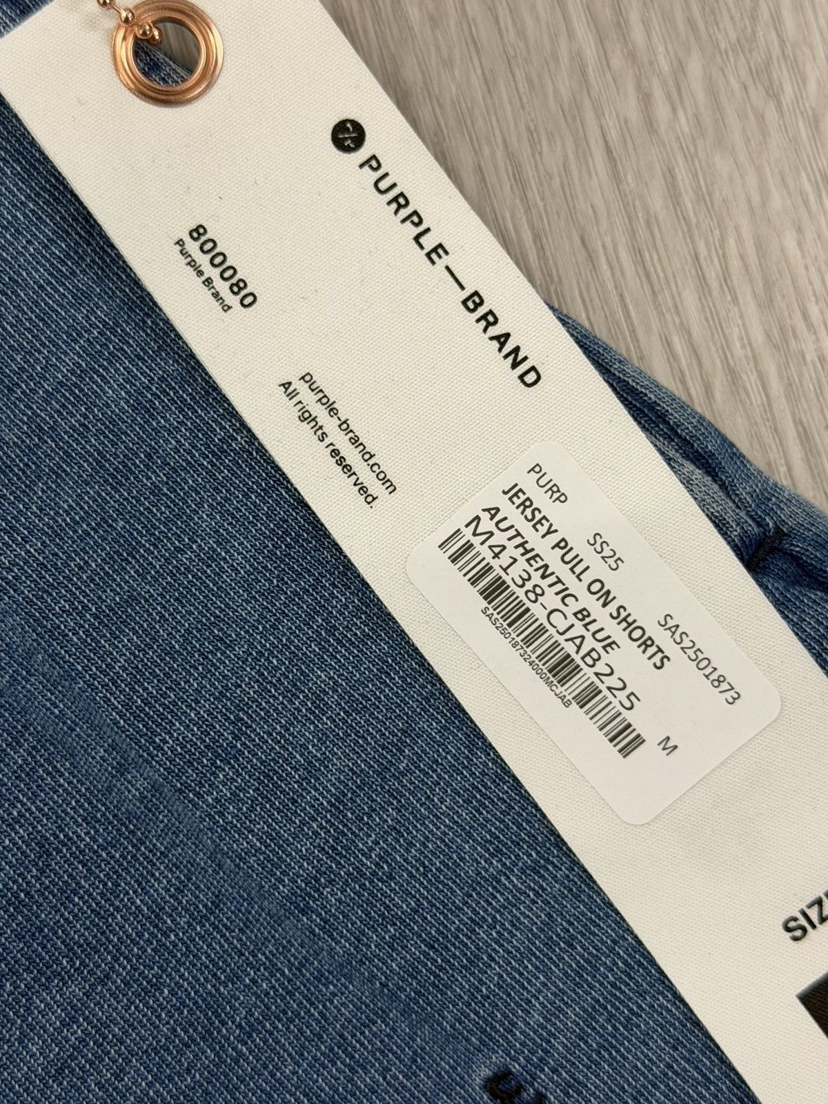 Purple Brand Purple Brand Jersey Pull-On Shorts Authentic Blue Size US 32 / EU 48 - 2 Thumbnail