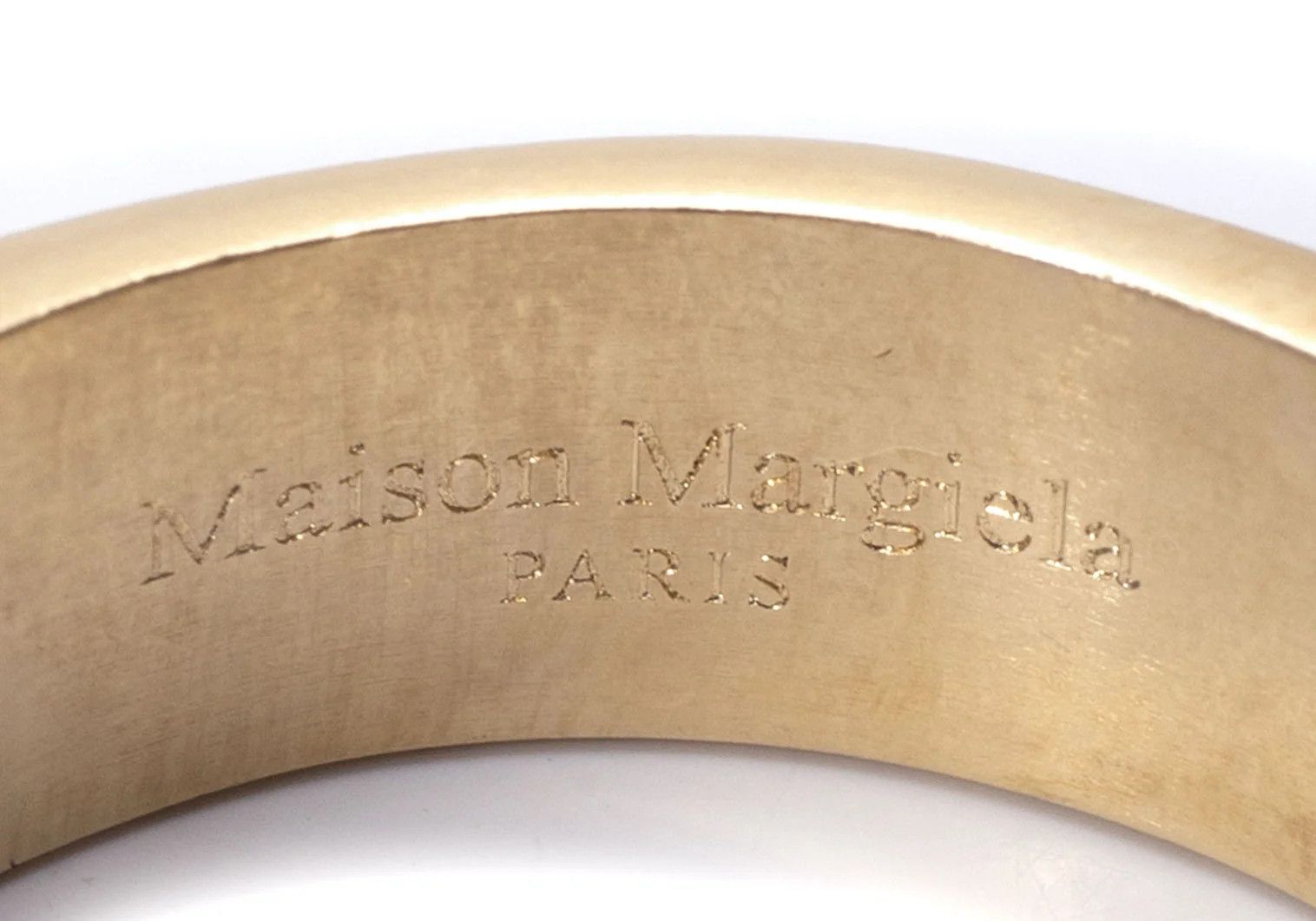 Maison Margiela Embossed Sterling Silver Gold Ring Size 24 Size ONE SIZE - 10 Thumbnail