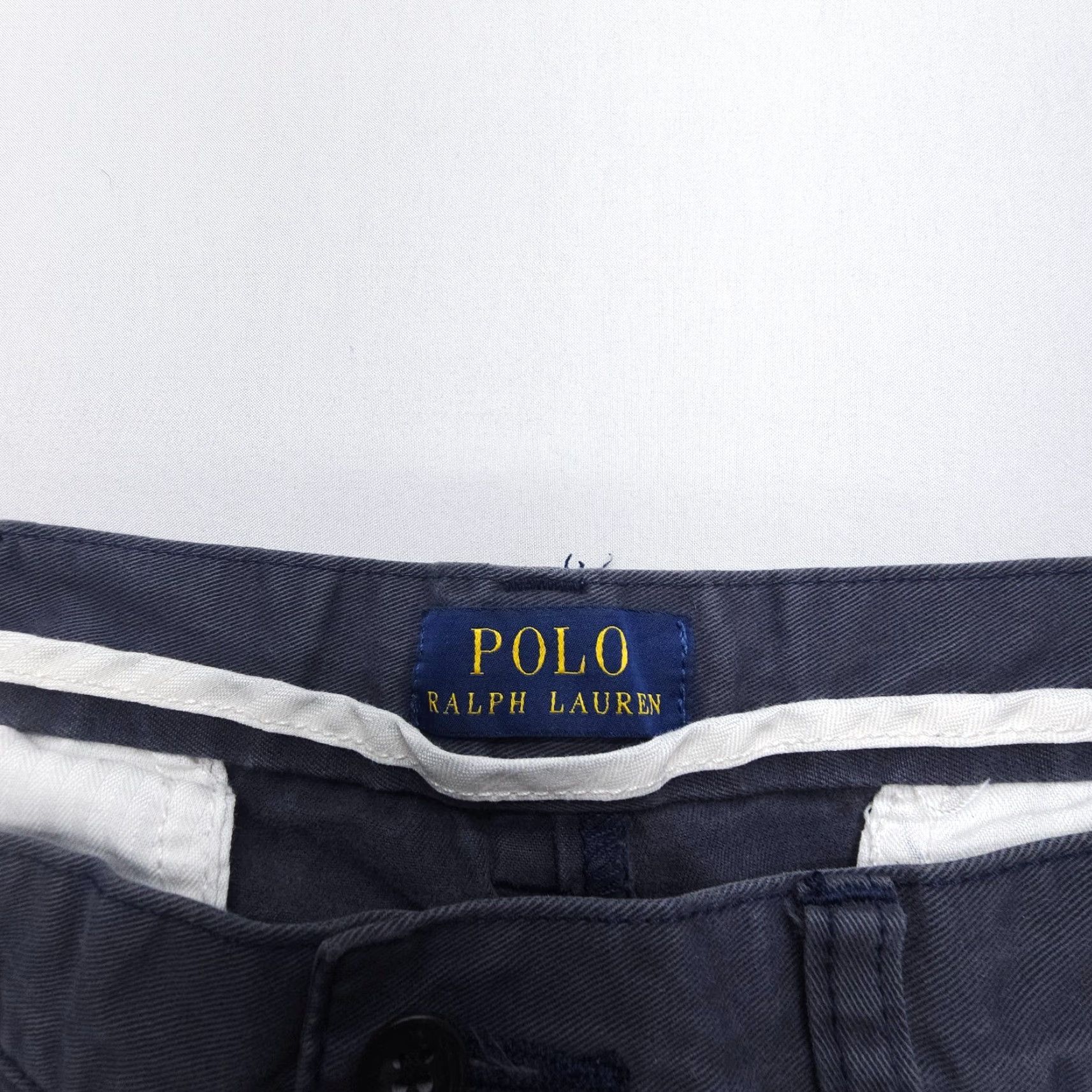 Polo Ralph Lauren Polo Ralph Lauren Shorts Mens 36 Blue Cotton Twill Flat Front Pockets Logo Chino Casual Preppy American Mens Size US M / EU 48-50 / 2 - 4 Thumbnail