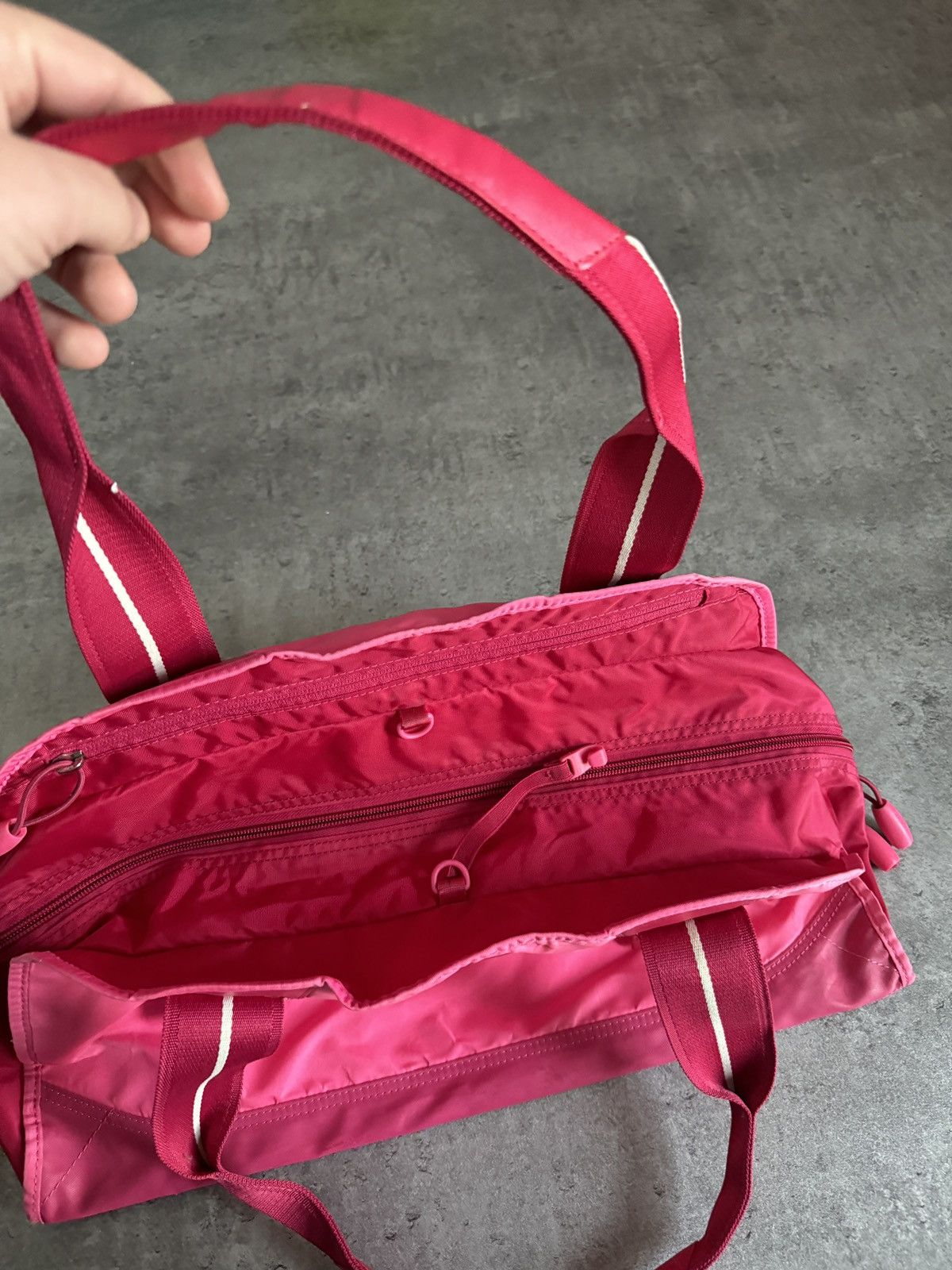 Nike × Vintage Nike Bag Vintage Training Pink 00s Y2K Crazy Swoosh Logo Size ONE SIZE - 4 Thumbnail