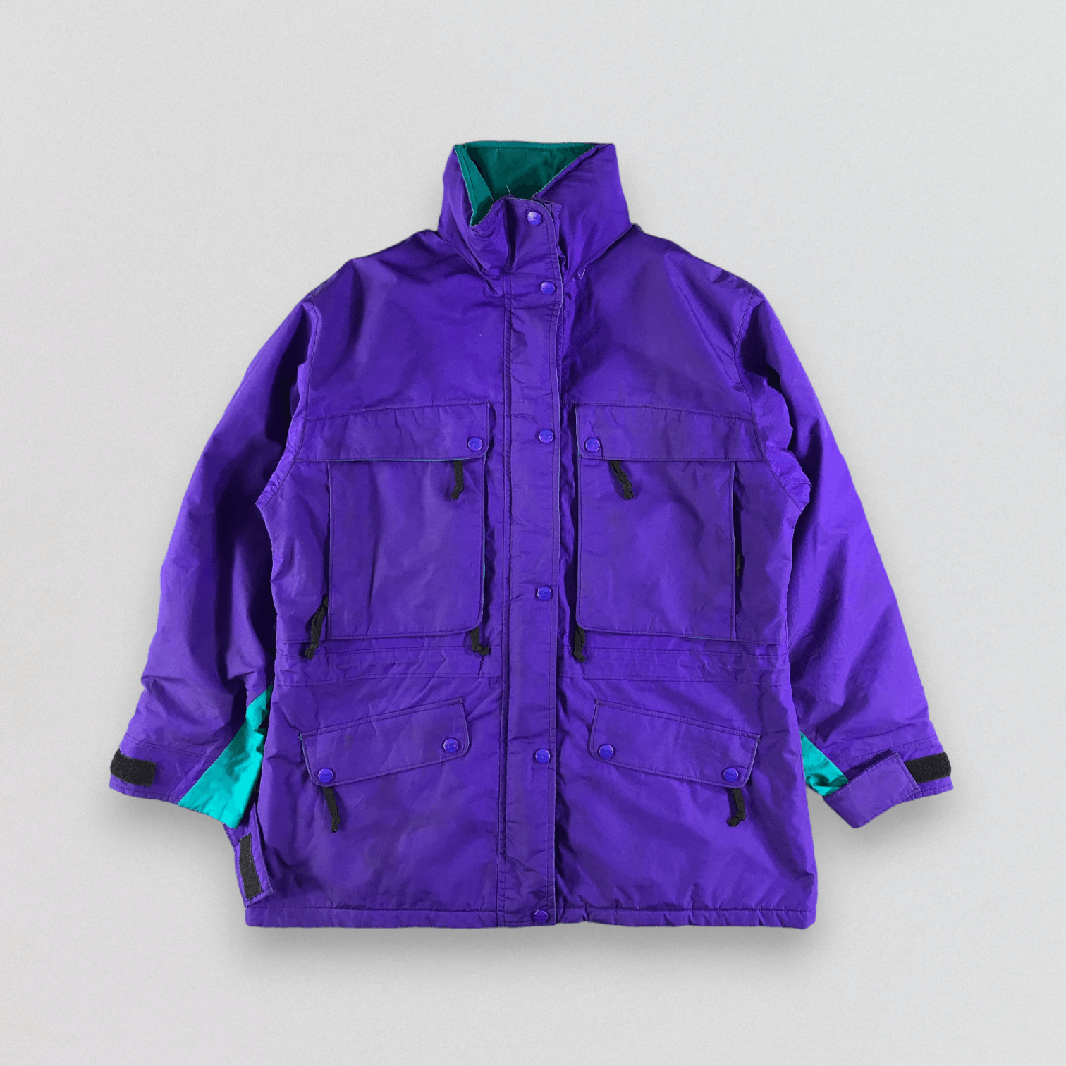 image of Goretex x L L Bean Vintage L.l Bean Windbreaker Jacket Multi Pocket in Purple, Men's (Size Medium)