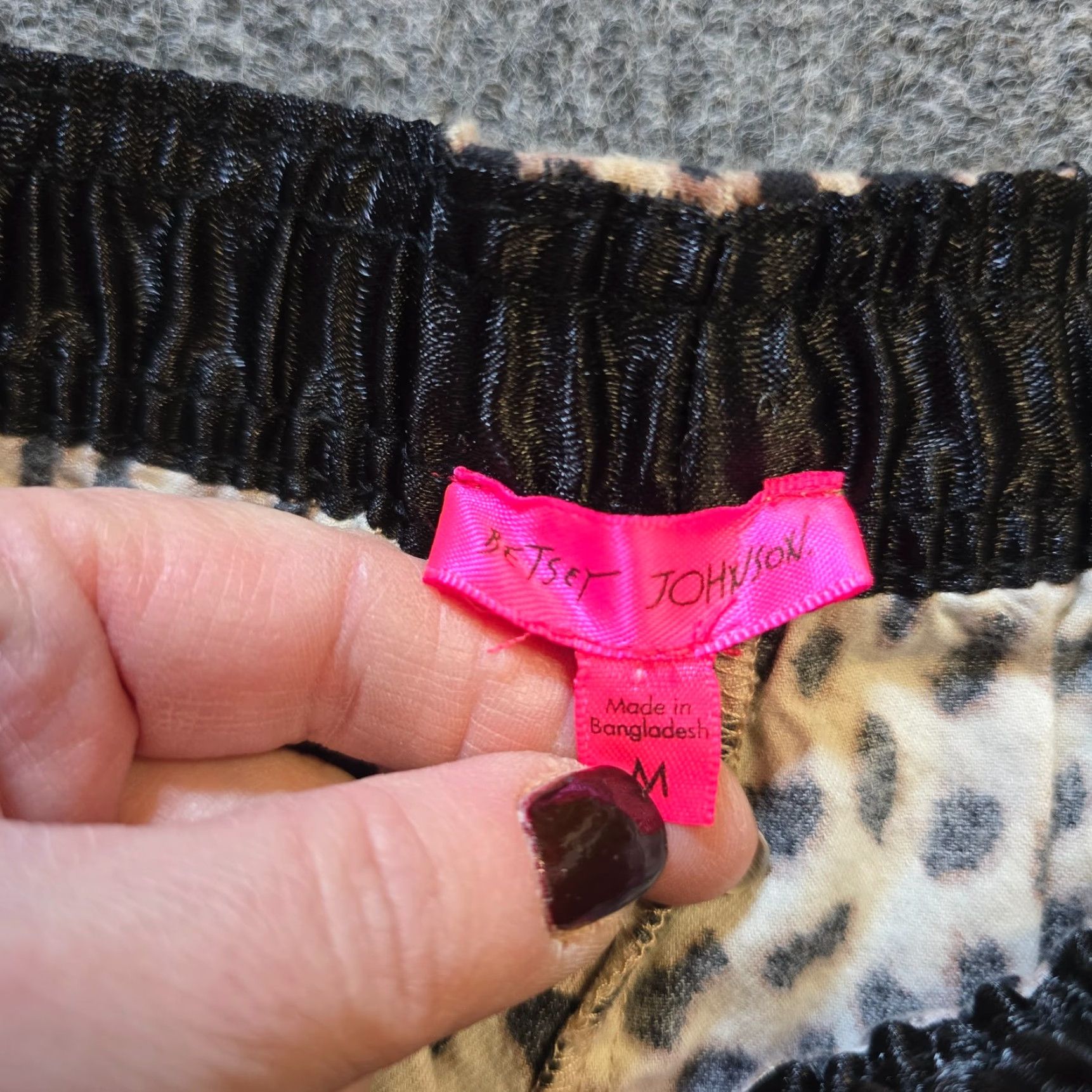 Betsey Johnson Betsey Johnson Women Pants Small Brown Leopard Pajama Lounge Pull On Casual Pajama Pants Leopard Print Size 28" / US 6 / IT 42 - 4 Thumbnail