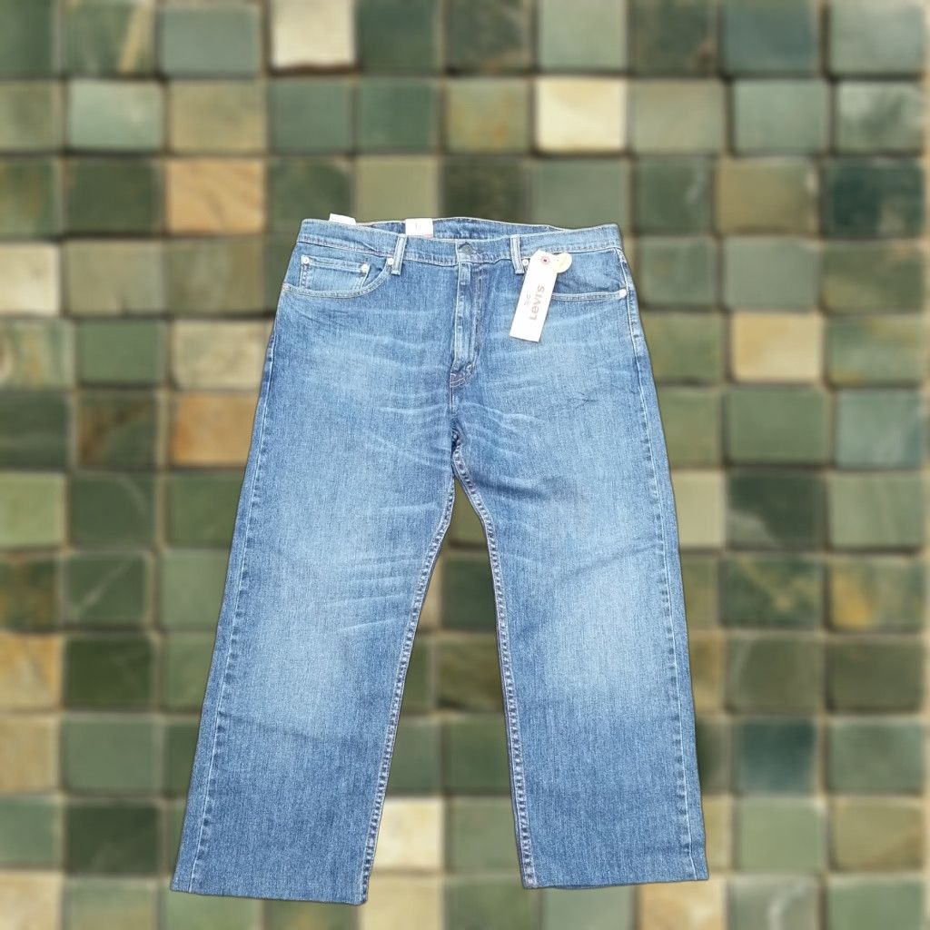 Levi's Levi's 505 Jeans Straight Denim Blue 38x25 Hemmed Regular Mens Jeans Size US 38 / EU 54 - 1 Thumbnail