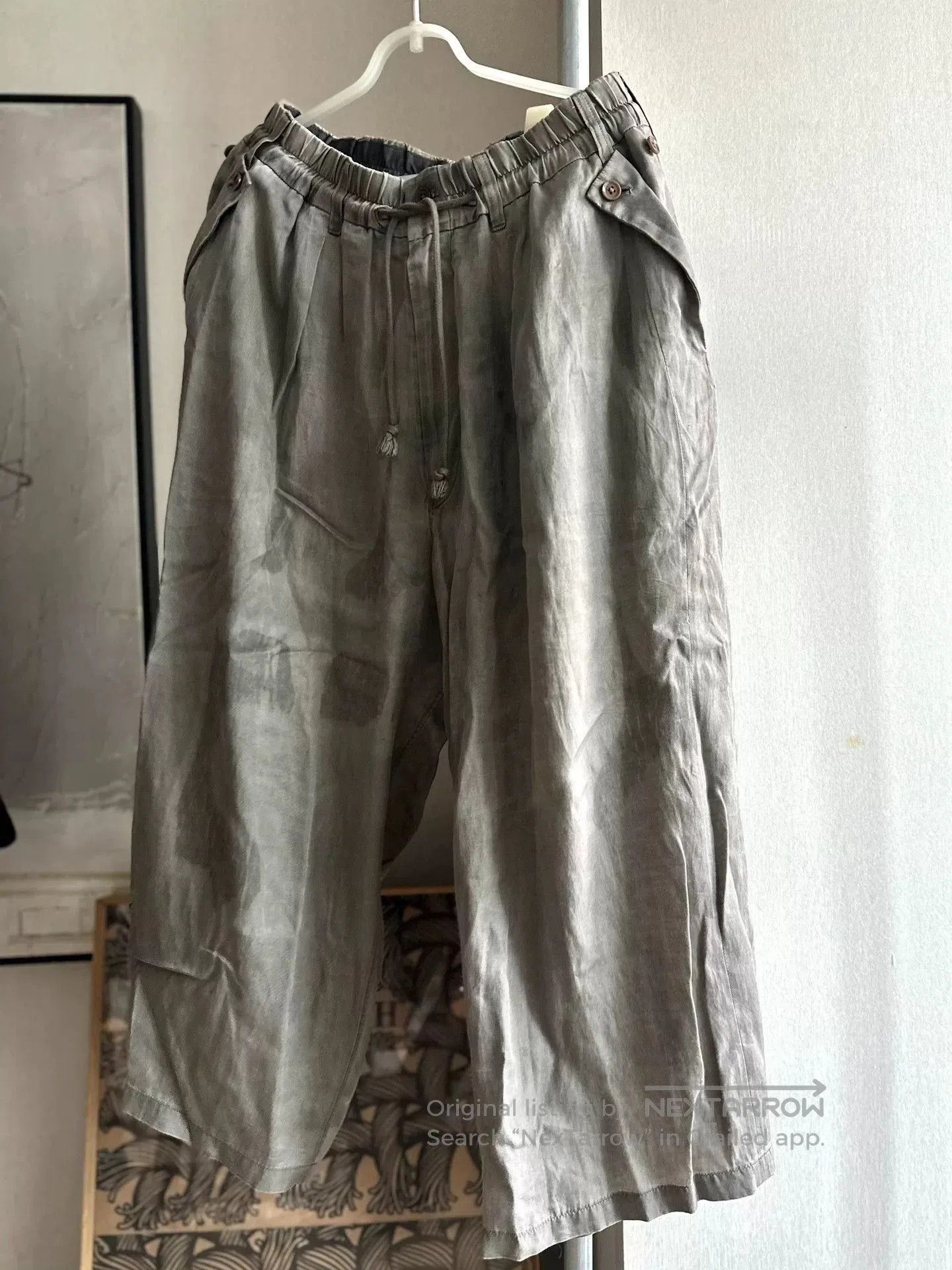 Yohji Yamamoto Yohji Yamamoto Main Line Silk Wide Pants. Size US 30 / EU 46 - 9 Thumbnail