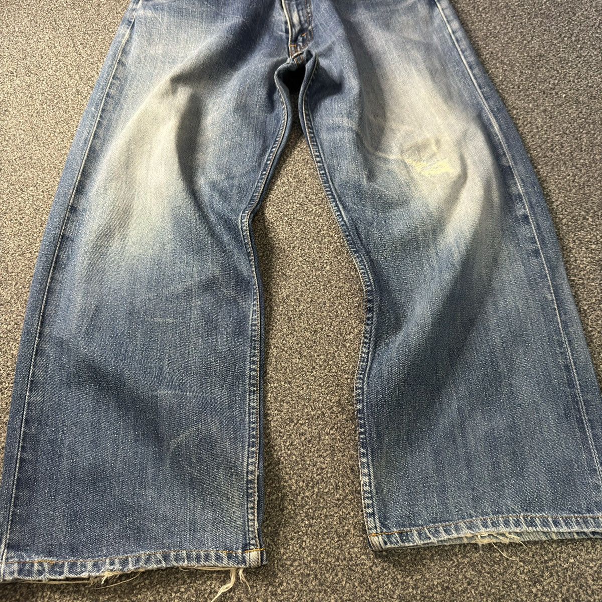 Engineered Garments × Levi's Vintage 90s Levis 504-B3 Distressed Faded Aging Denim USA Size US 34 / EU 50 - 7 Thumbnail