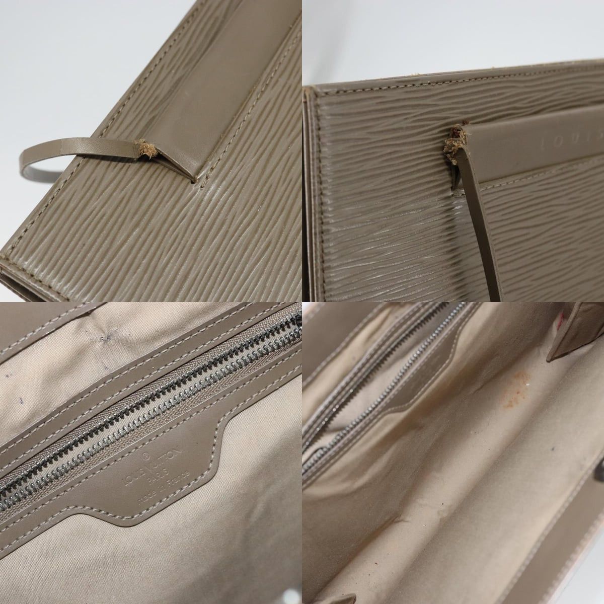 Louis Vuitton LOUIS VUITTON Epi Saint Tropez Shoulder Bag Gray Lilac Size ONE SIZE - 11 Thumbnail