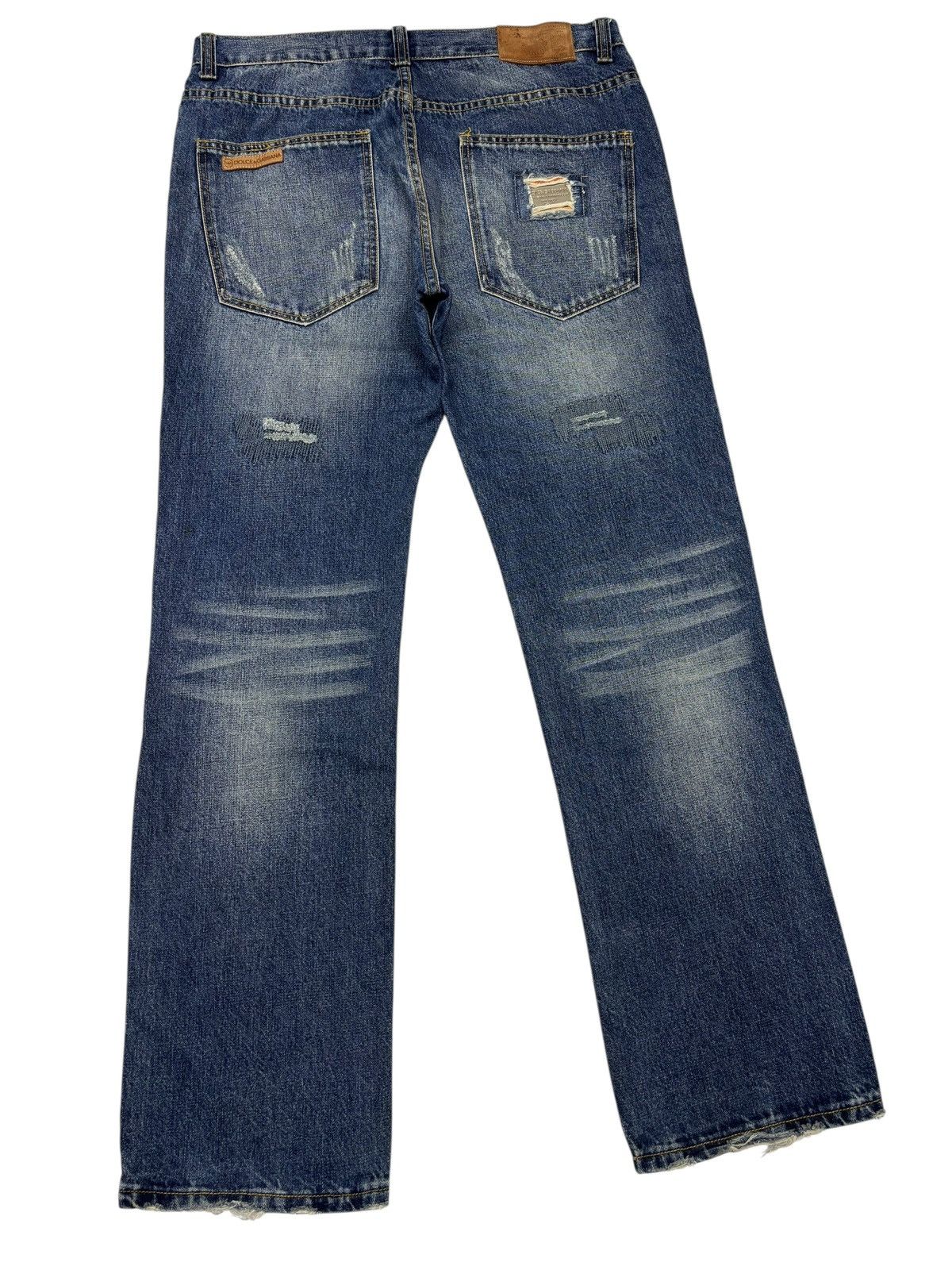 Dolce & Gabbana Dolce & Gabbana 🇮🇹 Distressed ZigZag Denim Jeans Rare Size US 36 / EU 52 - 4 Thumbnail