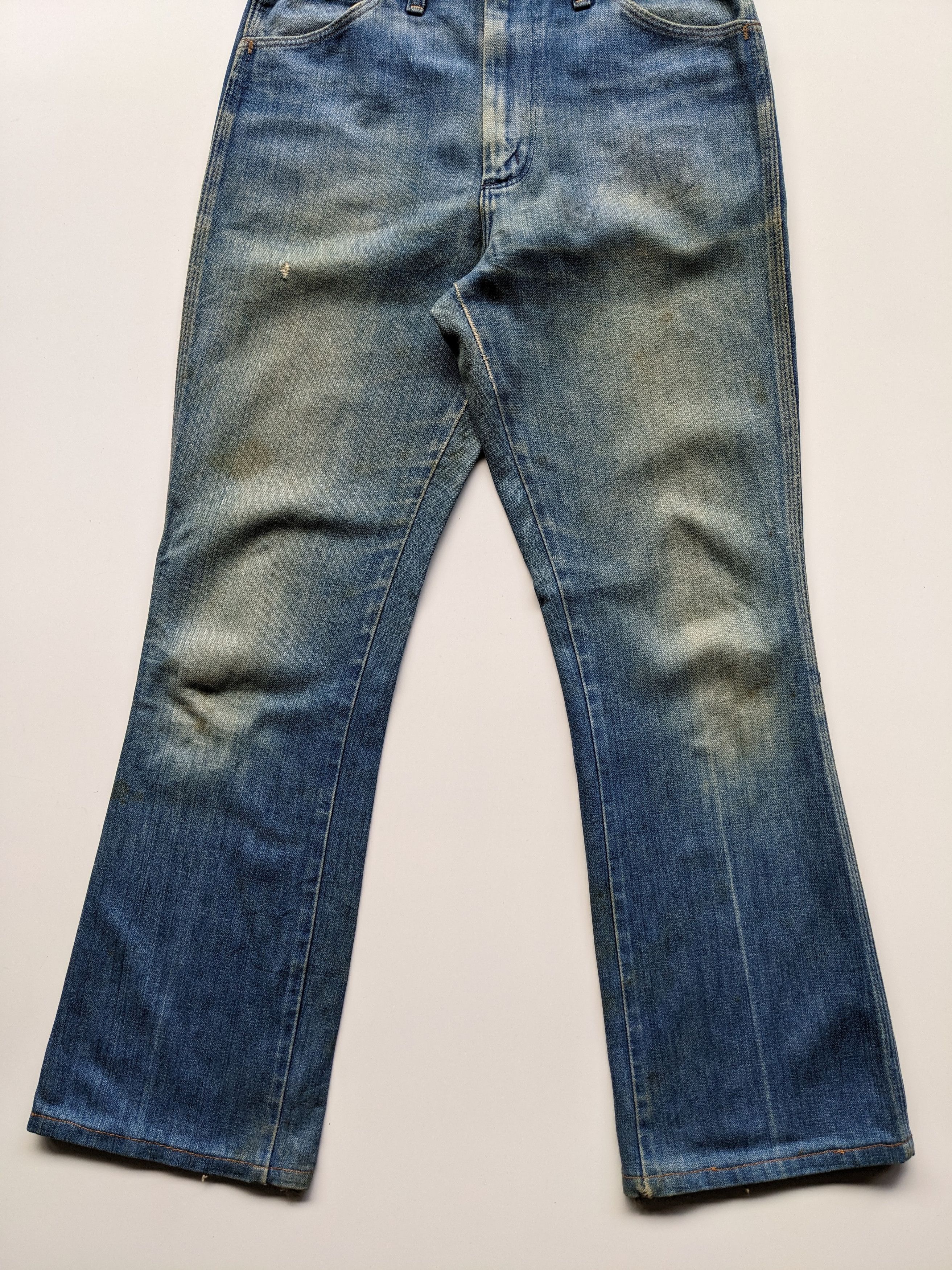 Vintage × Wrangler Vintage 70s Wrangler flare jeans Size US 31 - 4 Thumbnail