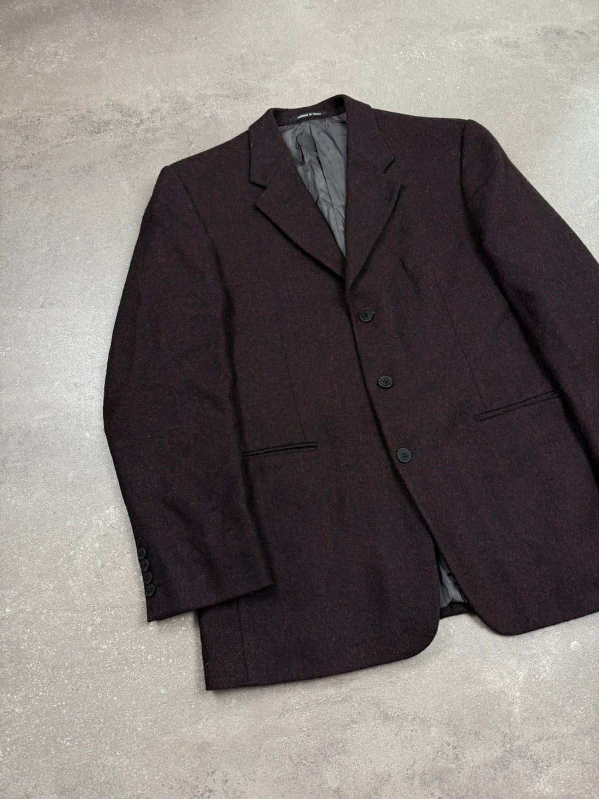 Yves Saint Laurent Yves Saint Laurent blazer wool luxury vintage 90s 1990s Size 54L - 3 Thumbnail