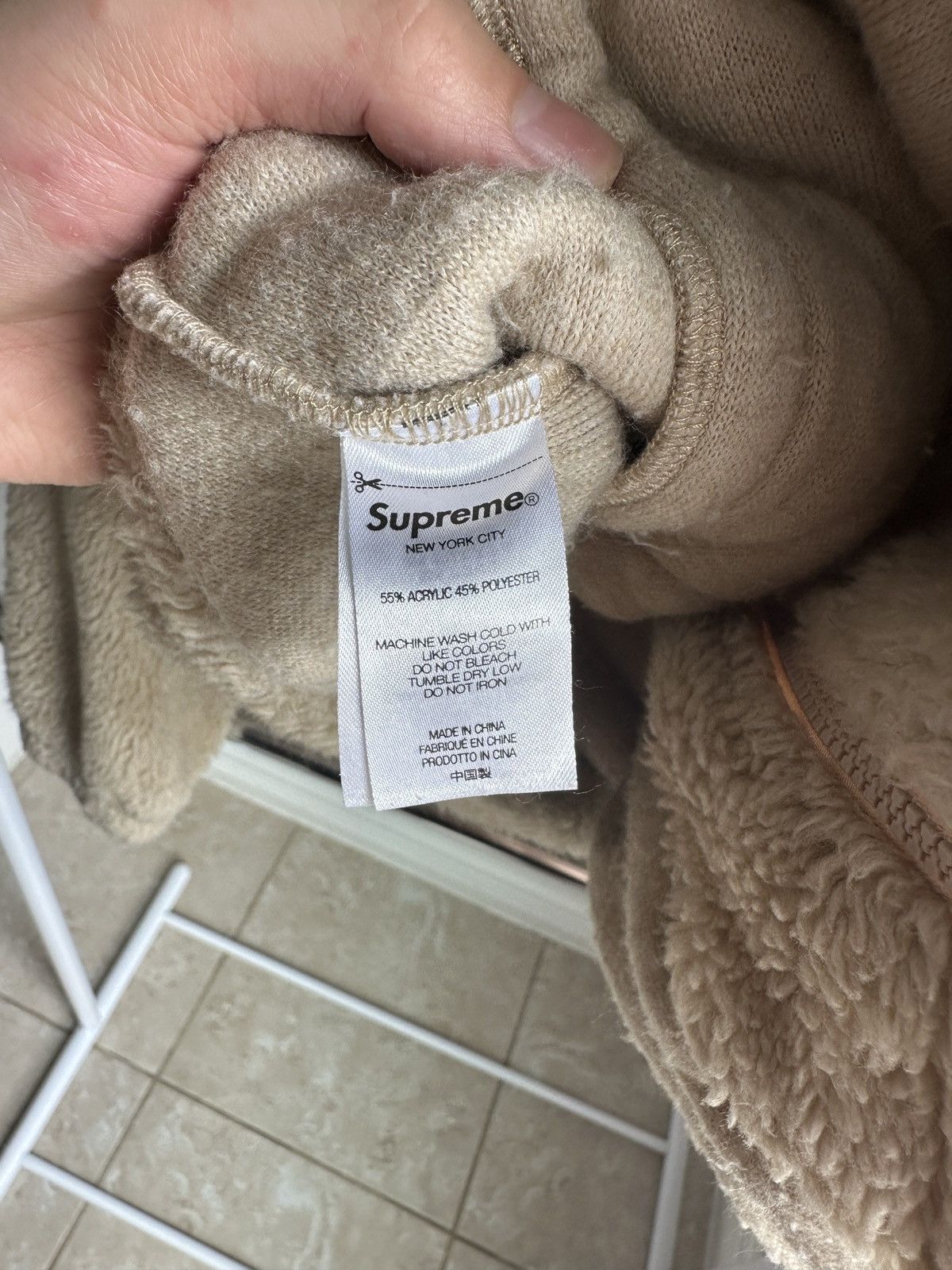 Supreme Star Fleece Beige Size US M / EU 48-50 / 2 - 8 Thumbnail