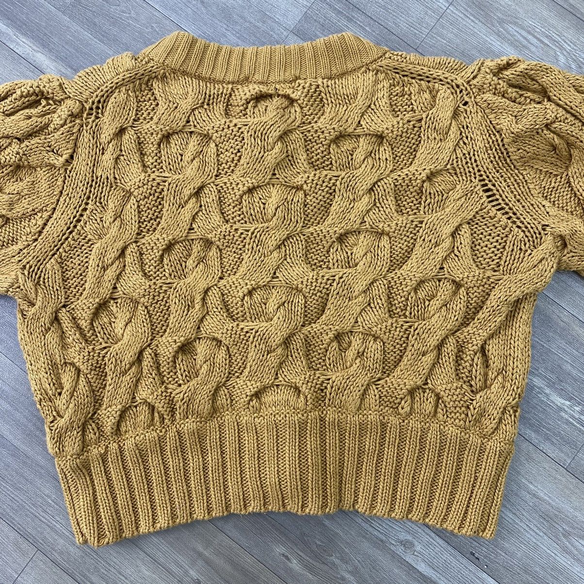 Burberry Vintage Burberry London Blue Label Crop Cable Knit Cardigan Size US S / EU 44-46 / 1 - 11 Thumbnail