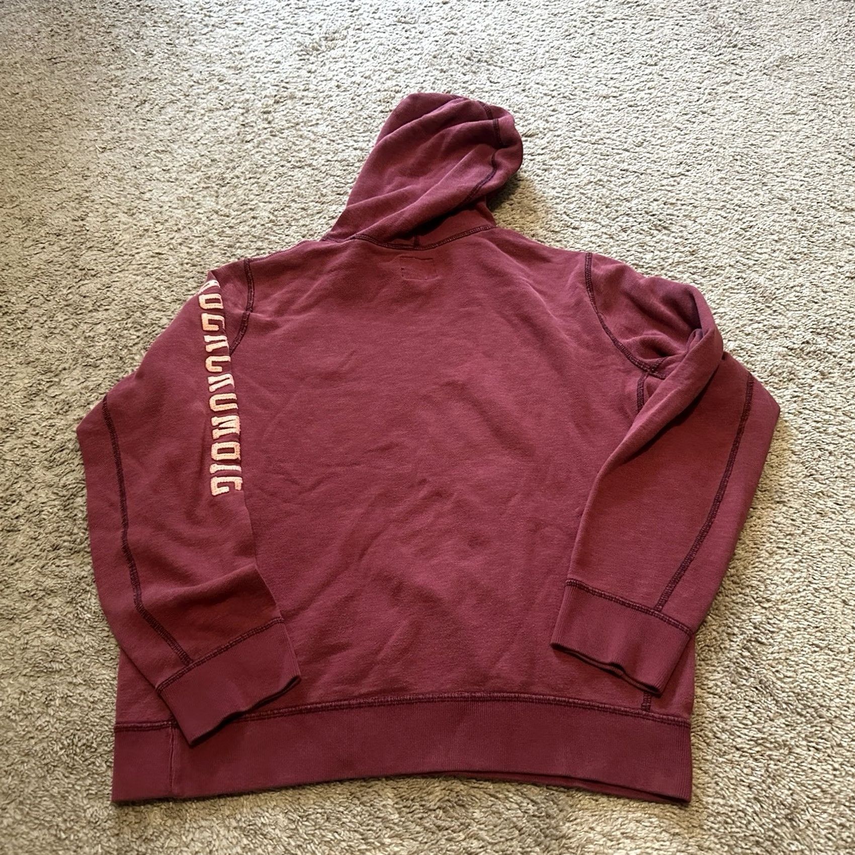 Abercrombie & Fitch VINTAGE Abercrombie & Fitch Hoodie Mens M Red Pullover Grunge Skater Y2K Embroidered Logo Pockets Hooded Size US M / EU 48-50 / 2 - 4 Thumbnail