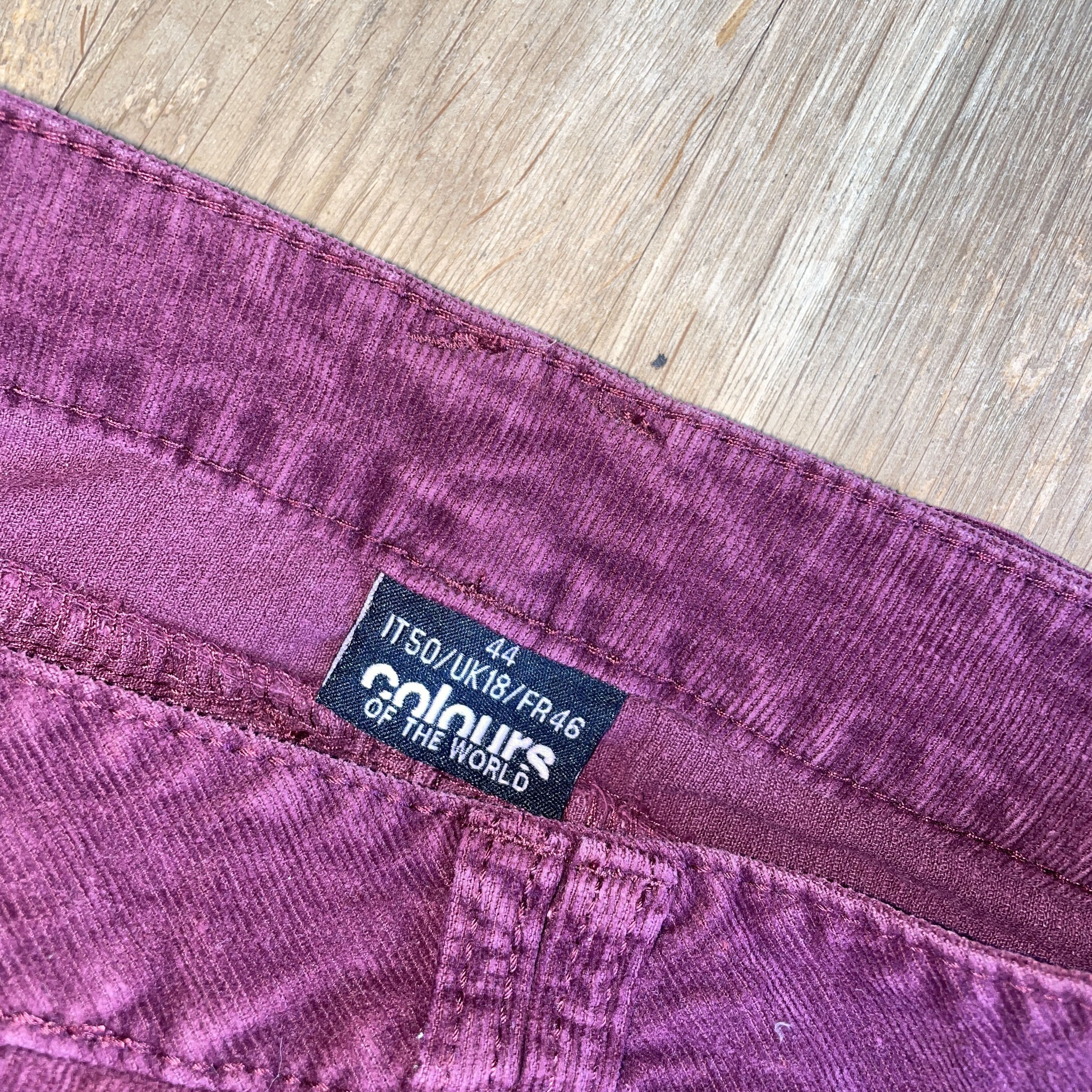 Colours × Designer Colours Women's Corduroy Short Skirt Summer Size 44 Size 30" / US 8 / IT 44 - 2 Thumbnail