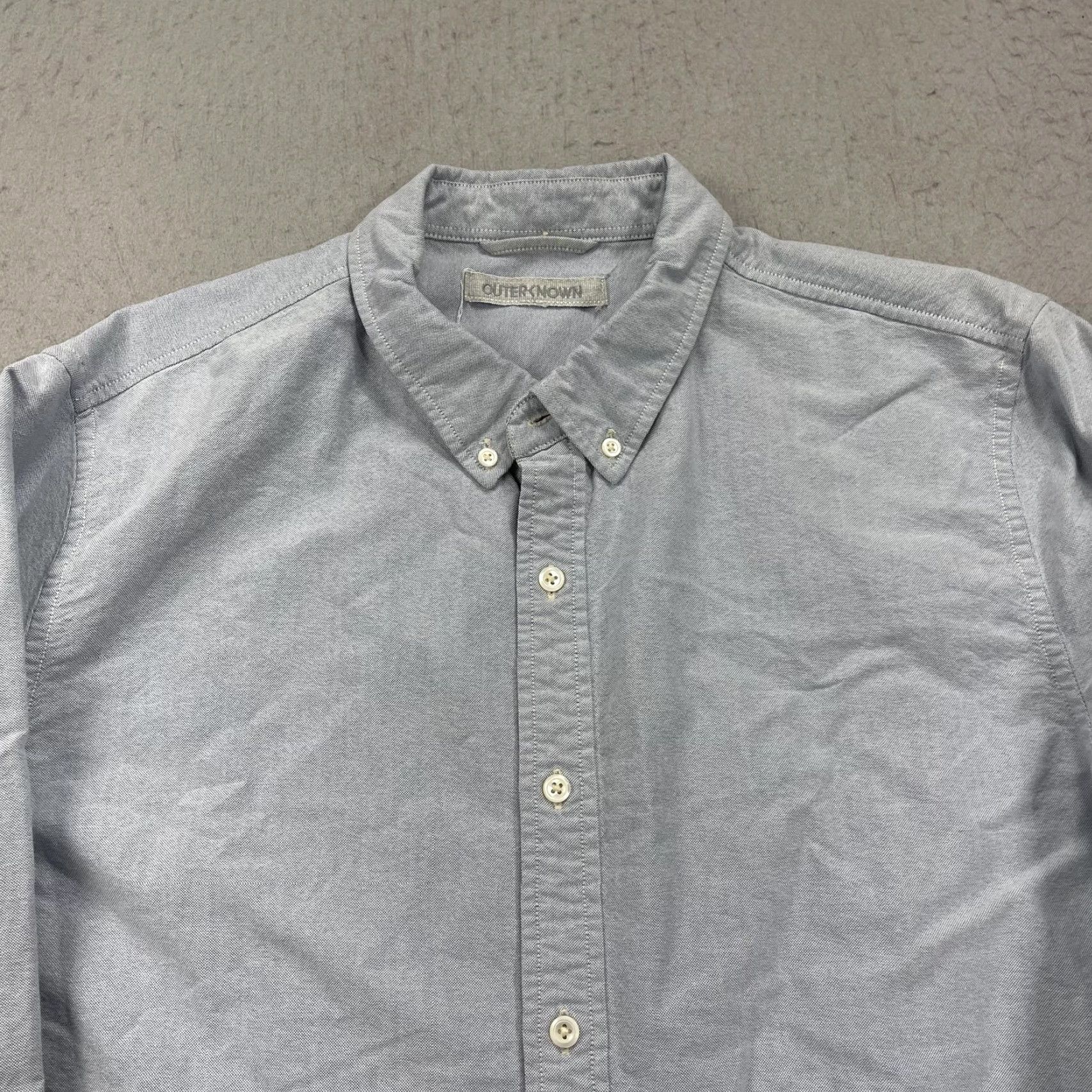 Outerknown Outerknown Shirt Mens XL Blue Chambray Button Down Long Sleeve Organic Cotton Size US XL / EU 56 / 4 - 2 Thumbnail