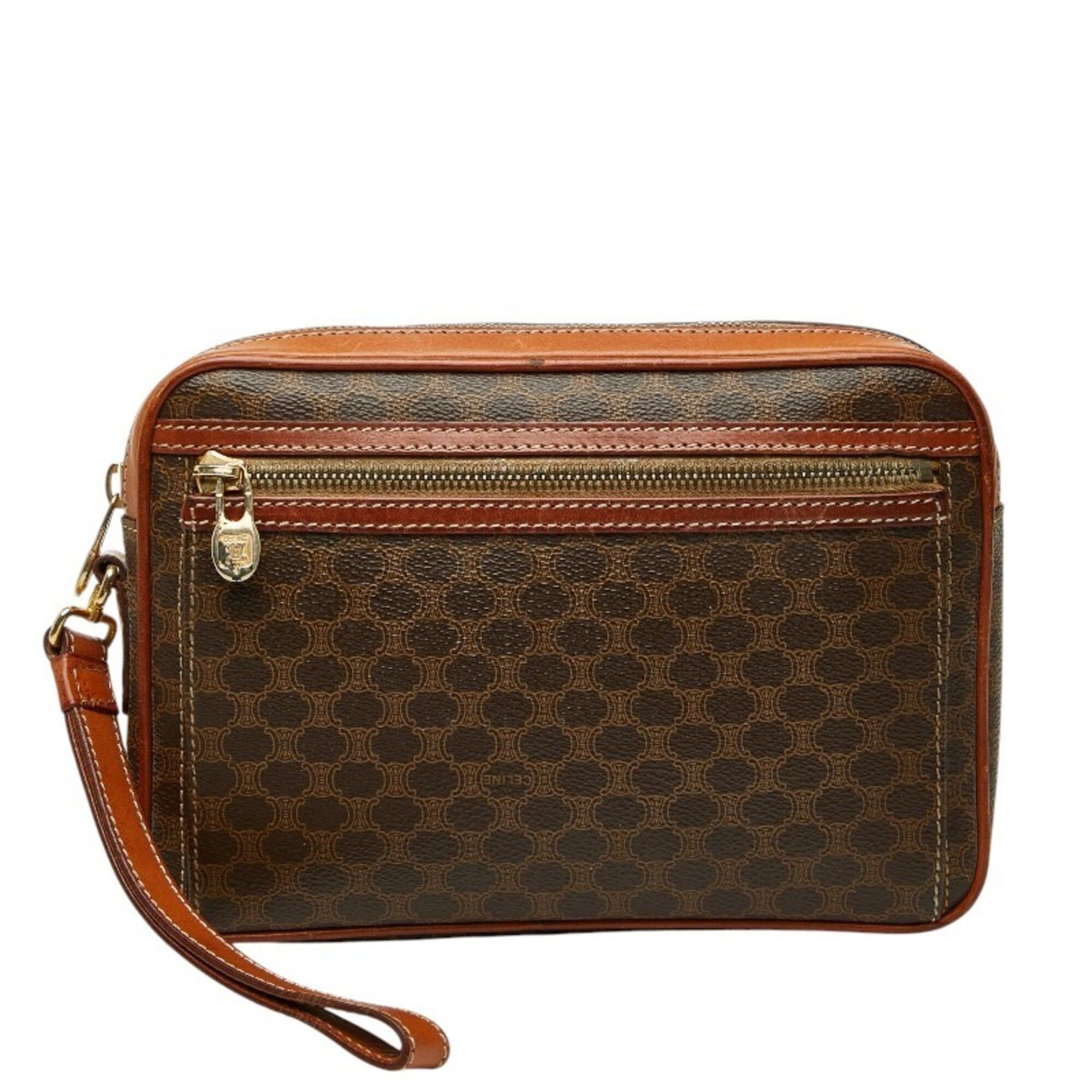 Celine Celine Macadam Clutch Bag, Second Brown, Women's CELINE Size ONE SIZE - 1 Thumbnail