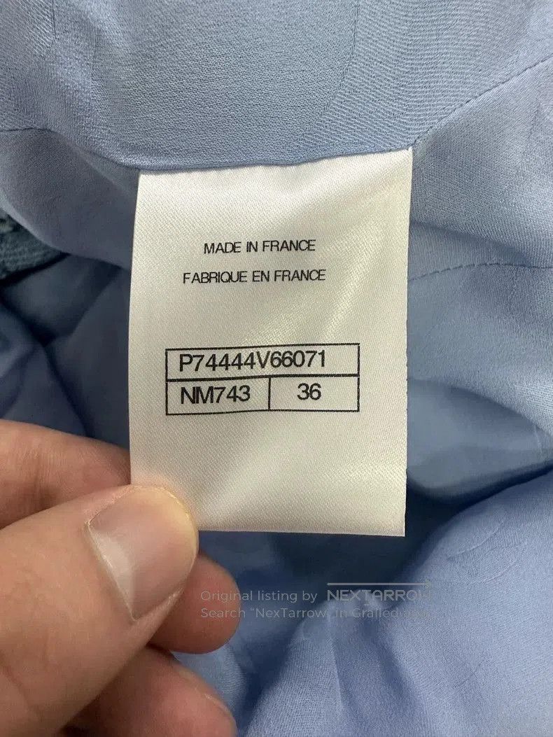 Chanel Chanel Blue Plaid Tweed Coat . Size US M / EU 48-50 / 2 - 5 Thumbnail