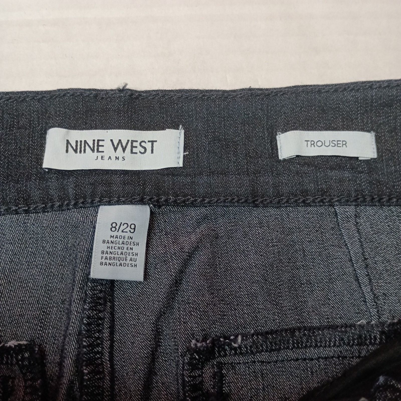 Nine West Nine West Jeans Women's 8 Black Trouser Sailor Nautical Corp Size 30" / US 8 / IT 44 - 5 Thumbnail