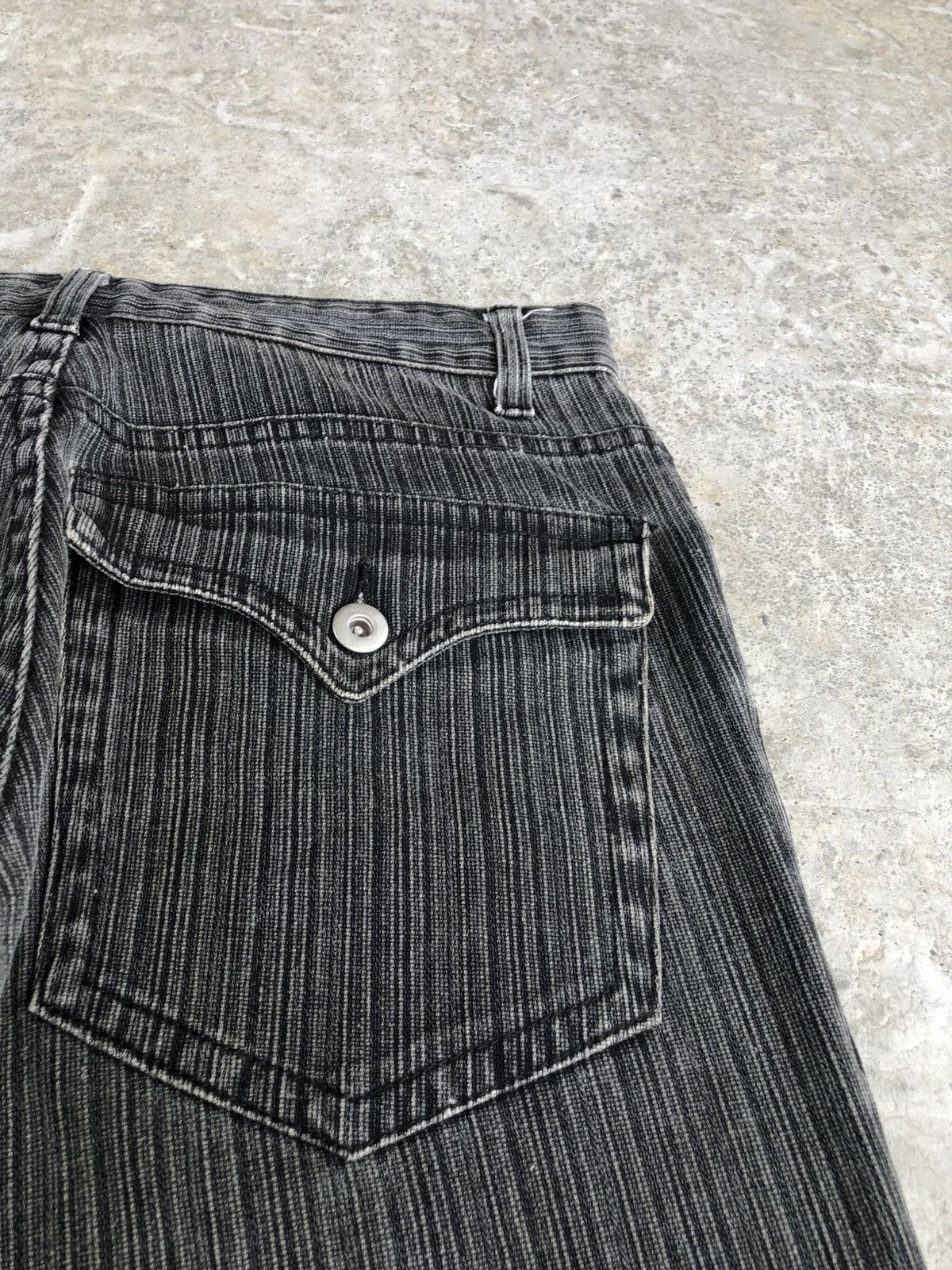 If Six Was Nine Japanese Barcedos Flared Jeans Distressed Denim Hickory Size US 30 / EU 46 - 16 Thumbnail