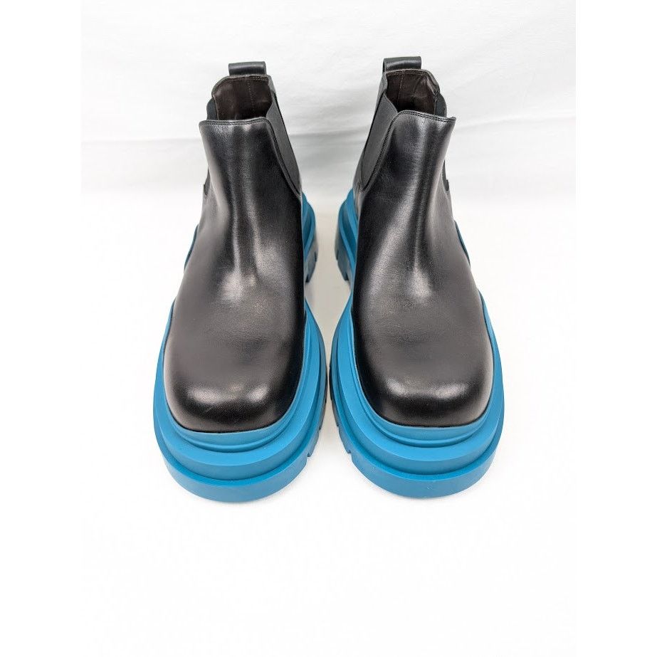 Bottega Veneta o1rshd1 Military Calf Tire Ankle Boots in Black Size US 10 / EU 43 - 15 Thumbnail