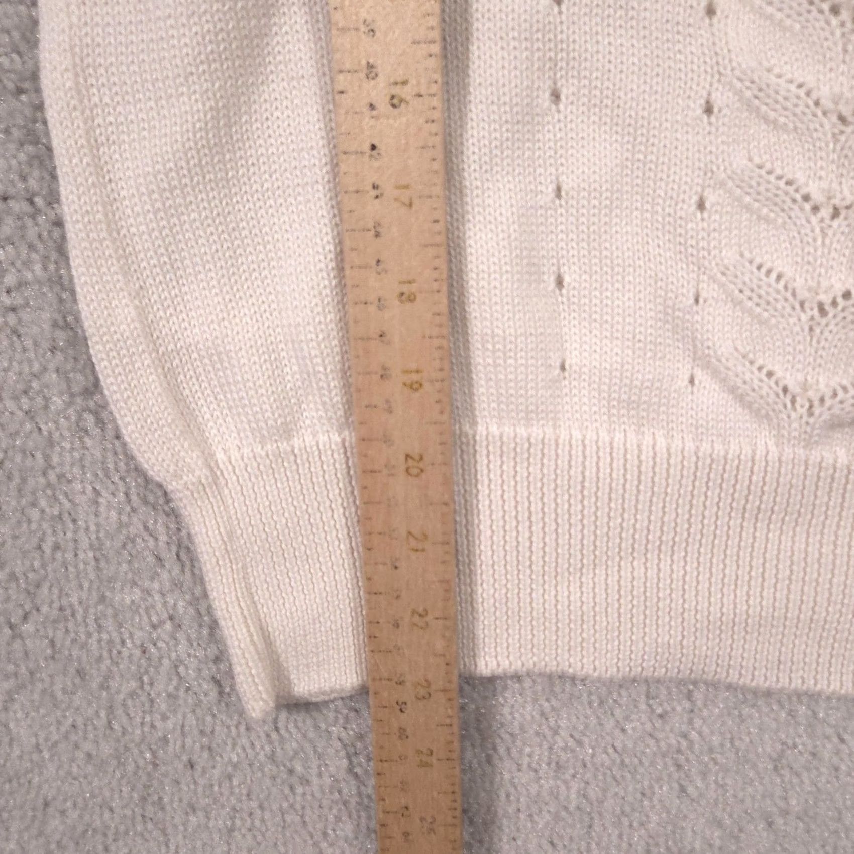 White House Black Market White House Black Market Sweater Womens Medium White Boat Neck 3/4 Sleeve Knit Size M / US 6-8 / IT 42-44 - 7 Thumbnail