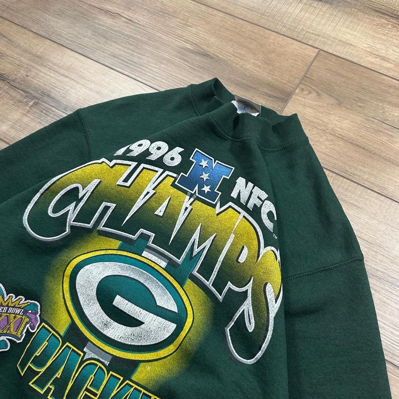 Pro Player 1996 Pro Player Green Bay Packers NFC Champs Crewneck Size US M / EU 48-50 / 2 - 3 Thumbnail