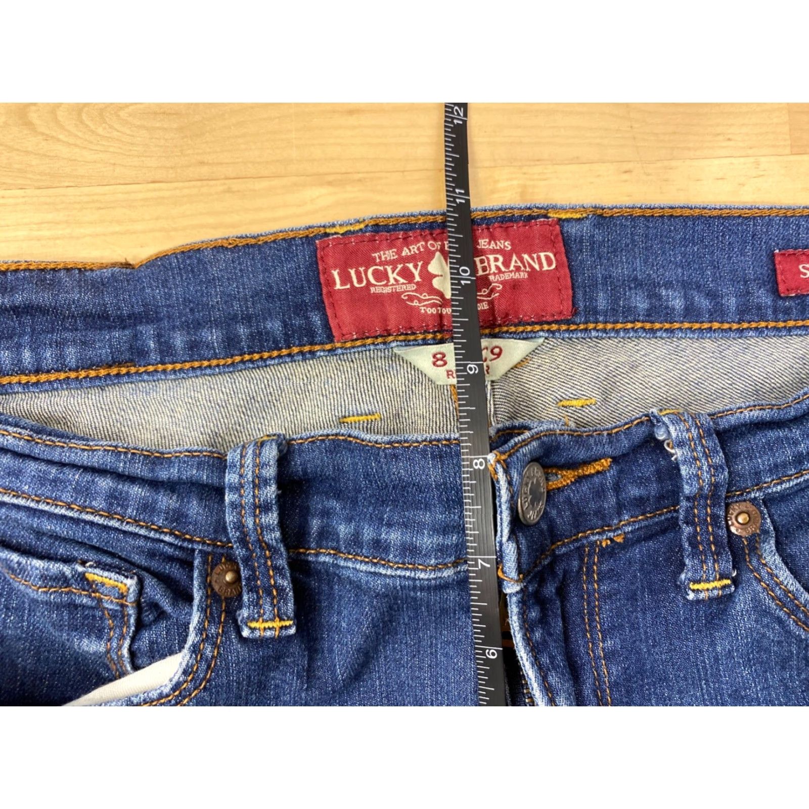 Lucky Brand Lucky Brand Womens Sofia Straight Denim Jeans 8 Blue Regular Size 8 Jeans Womens Mix Size 30" / US 8 / IT 44 - 6 Thumbnail