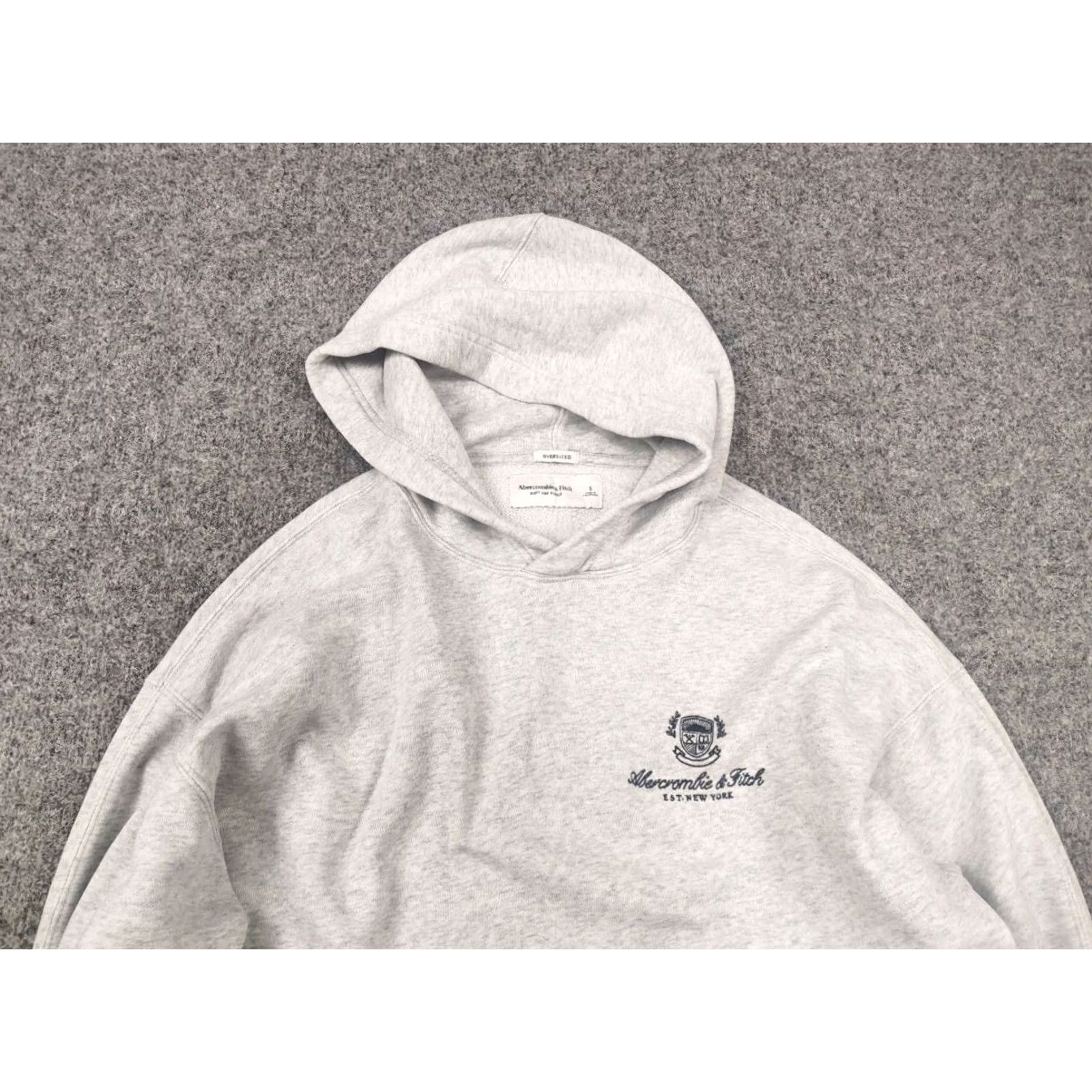 Abercrombie & Fitch Abercrombie & Fitch Logo Hoodie Gray Logo oversized soft fleece Vintage Style 90s Mens S Adult Small Size US S / EU 44-46 / 1 - 6 Thumbnail