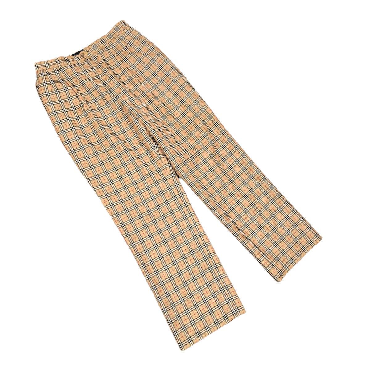 Burberry × Vintage Burberry Nova Check Vintage 1990s Pants Size US 29 - 2 Thumbnail