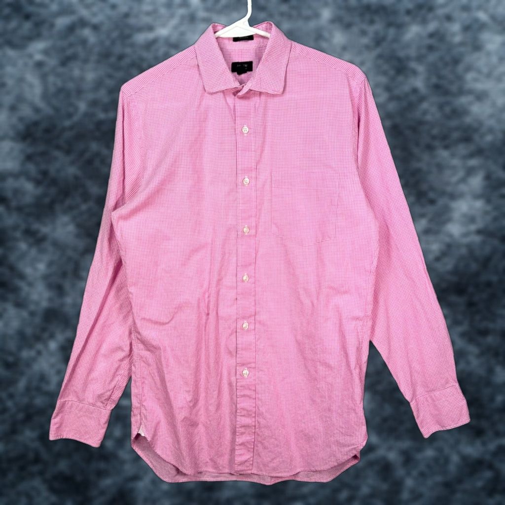 J.Crew J.Crew Ludlow Mens Small Pink Gingham Button-Down Shirt 120s 2-Ply Cotton Shirt Mens Small Pink Ginghammn Button-Down Casual 120s Cotton 2-Ply N/A Size US S / EU 44-46 / 1 - 1 Thumbnail