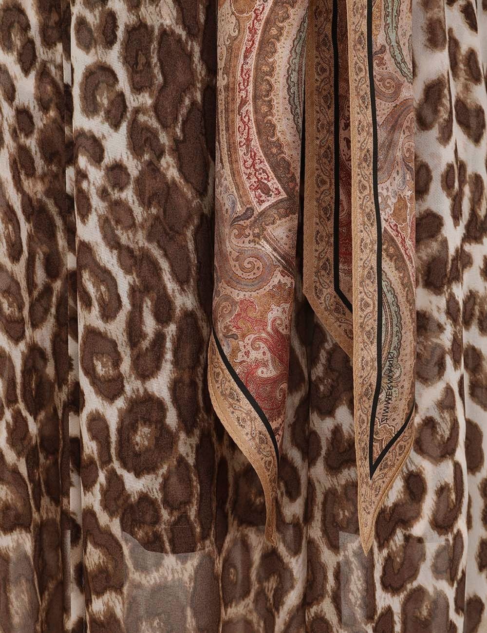 Zimmermann oc11z0925 Illustration Sheath Dress in Leopard Size XS / US 0-2 / IT 36-38 - 6 Thumbnail