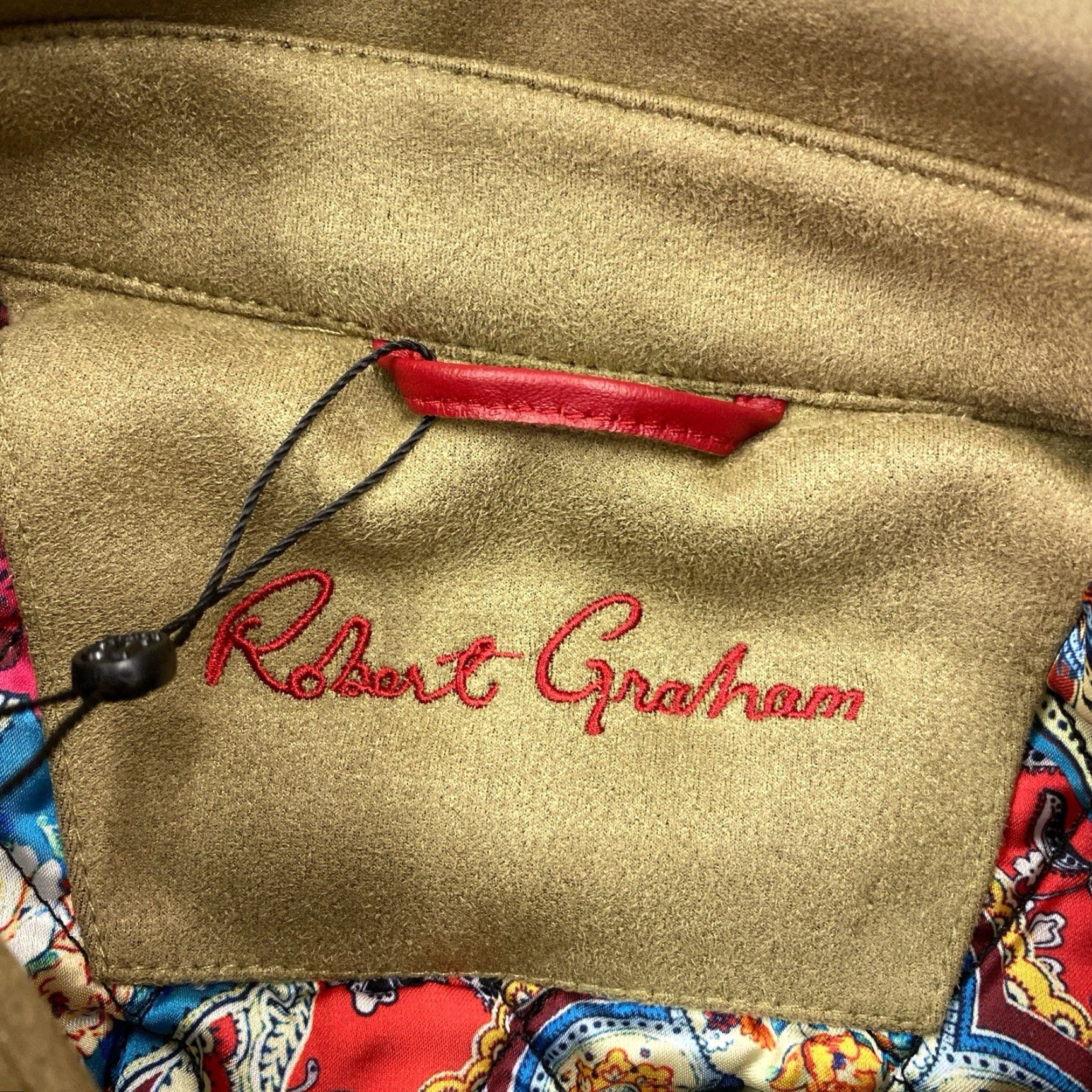 Robert Graham Robert Graham Vegan Suede Utility Jacket Button Full Zip Front Size M NEW NWT Size US M / EU 48-50 / 2 - 3 Thumbnail