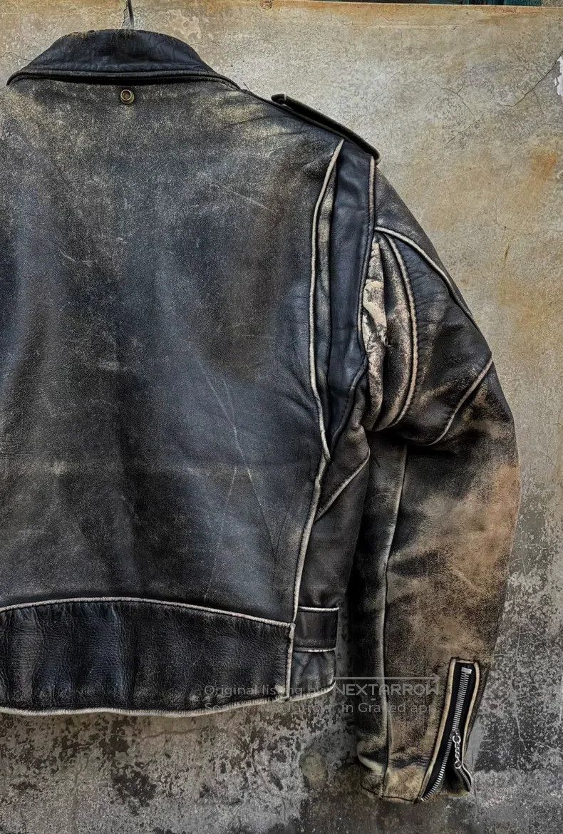 Schott Schott 618 Vintage cable-stayed locomotive leather jacket Size US M / EU 48-50 / 2 - 5 Thumbnail