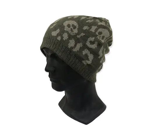 image of Barak Skulls Fullprint Punk Seditionaries Beanie Hat, Men's