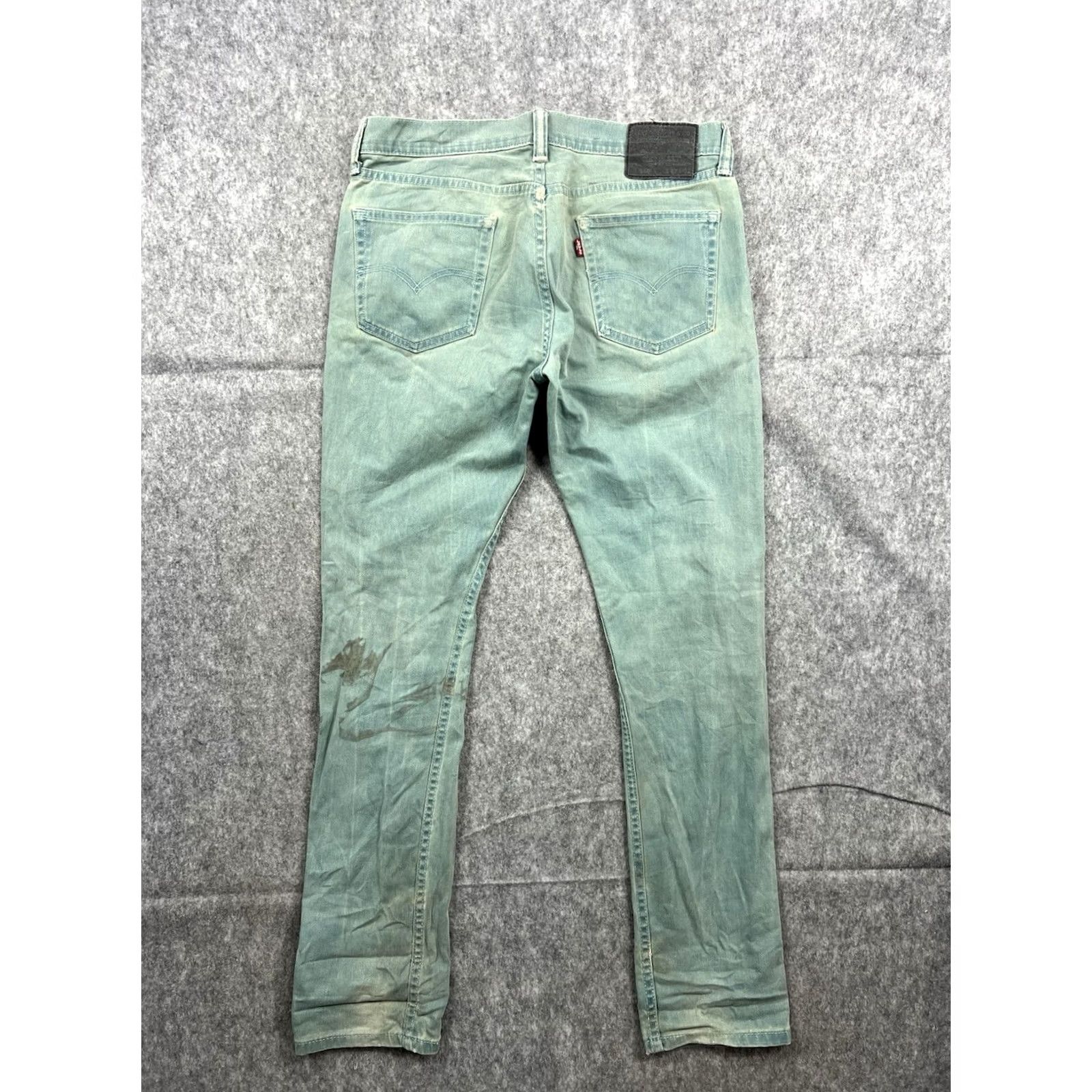 Levi's Levi's 510 Jeans Mens Green Slim Fit Denim 32x32 Skinny Taper Leg Stretch 32 Inseam Casual City 90s USA Pockets Cotton Blend Blue Pattern Solid Zip Size US 32 / EU 48 - 4 Thumbnail
