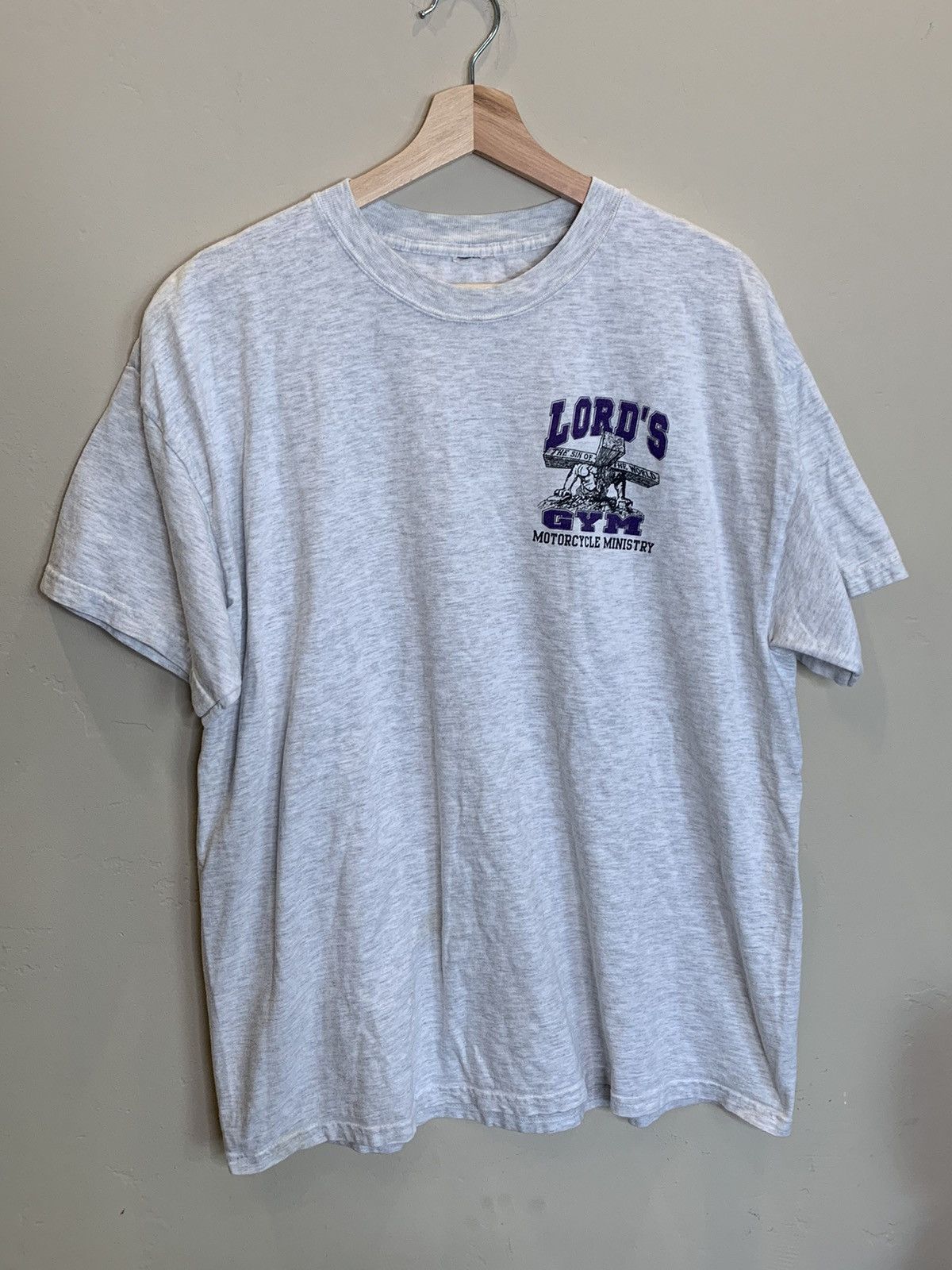 Other × Vintage *RARE* Vintage Lords Gym Motorcycle Ministry Jesus T-Shirt L Size US L / EU 52-54 / 3 - 2 Thumbnail