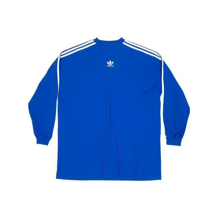 Balenciaga Balenciaga Balenciaga x adidas Originals Blue Long Sleeve Size US M / EU 48-50 / 2 - 1 Thumbnail