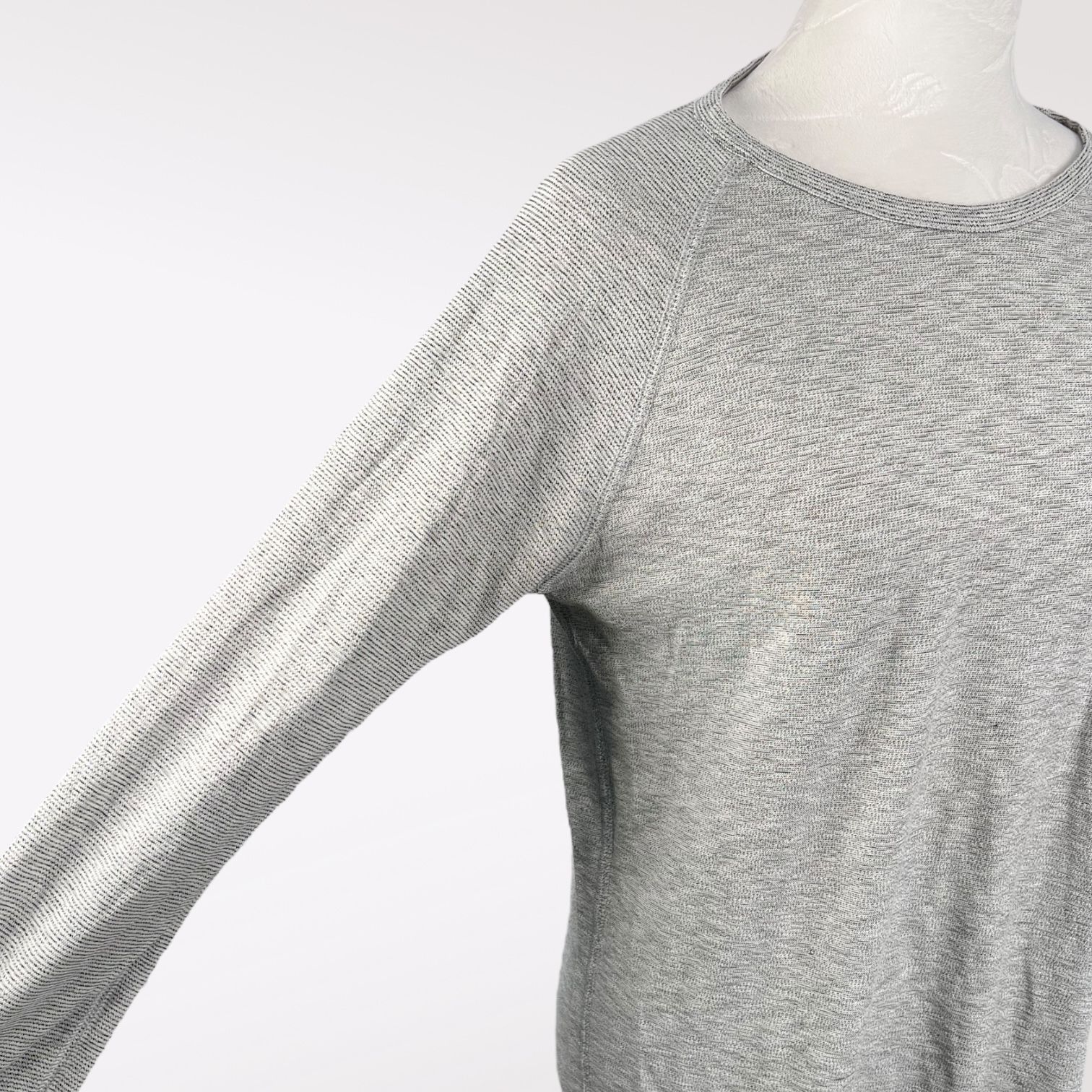 Designer Billy Reid Long Sleeve Top Crew Neck Cotton Blend Small Size S / US 4 / IT 40 - 7 Thumbnail